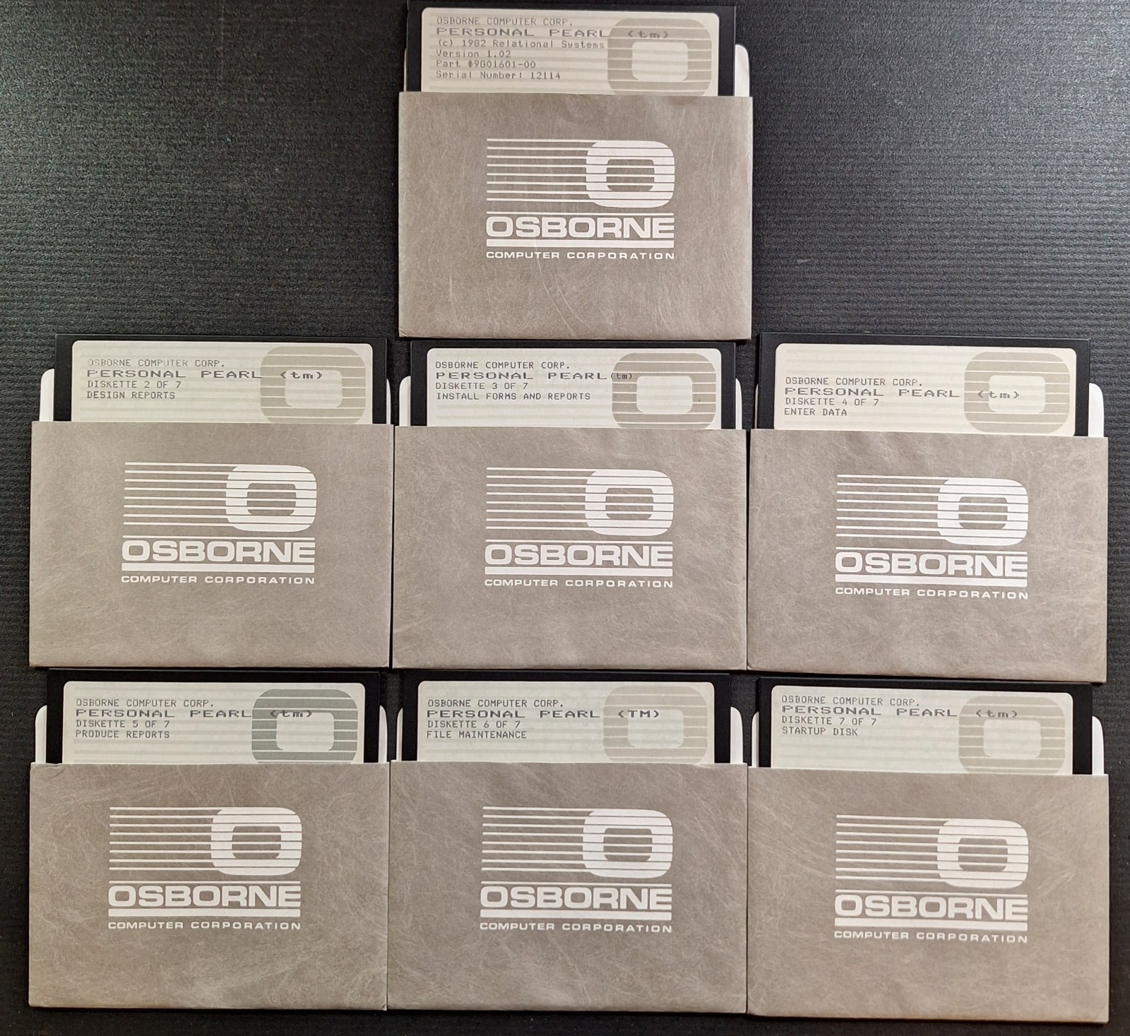 Osborne 1 Pearl Computer Software 1982 5.25" Disk With Bonus