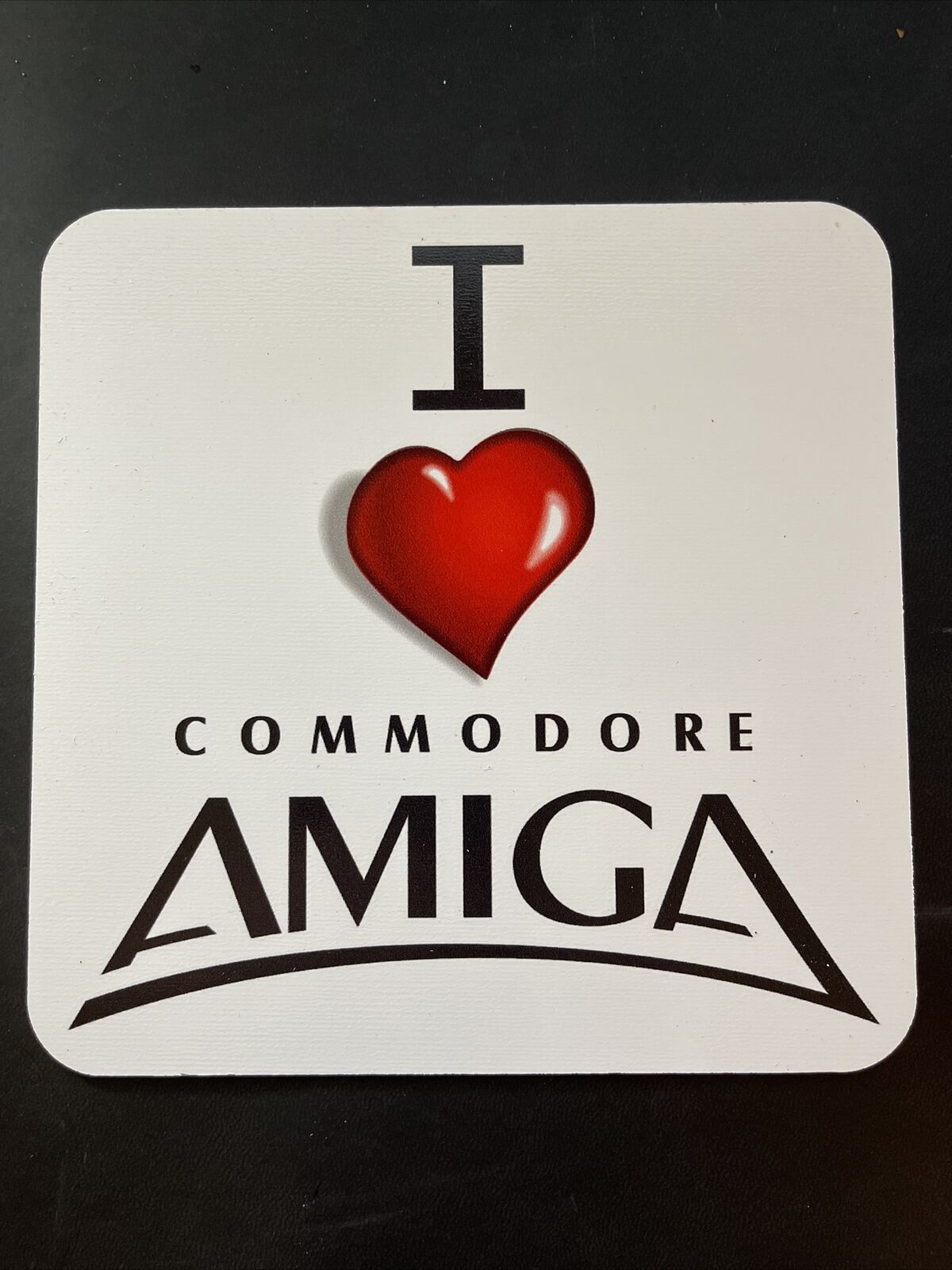 Commodore Amiga Aluminum Sign I LOVE MY COMMODORE