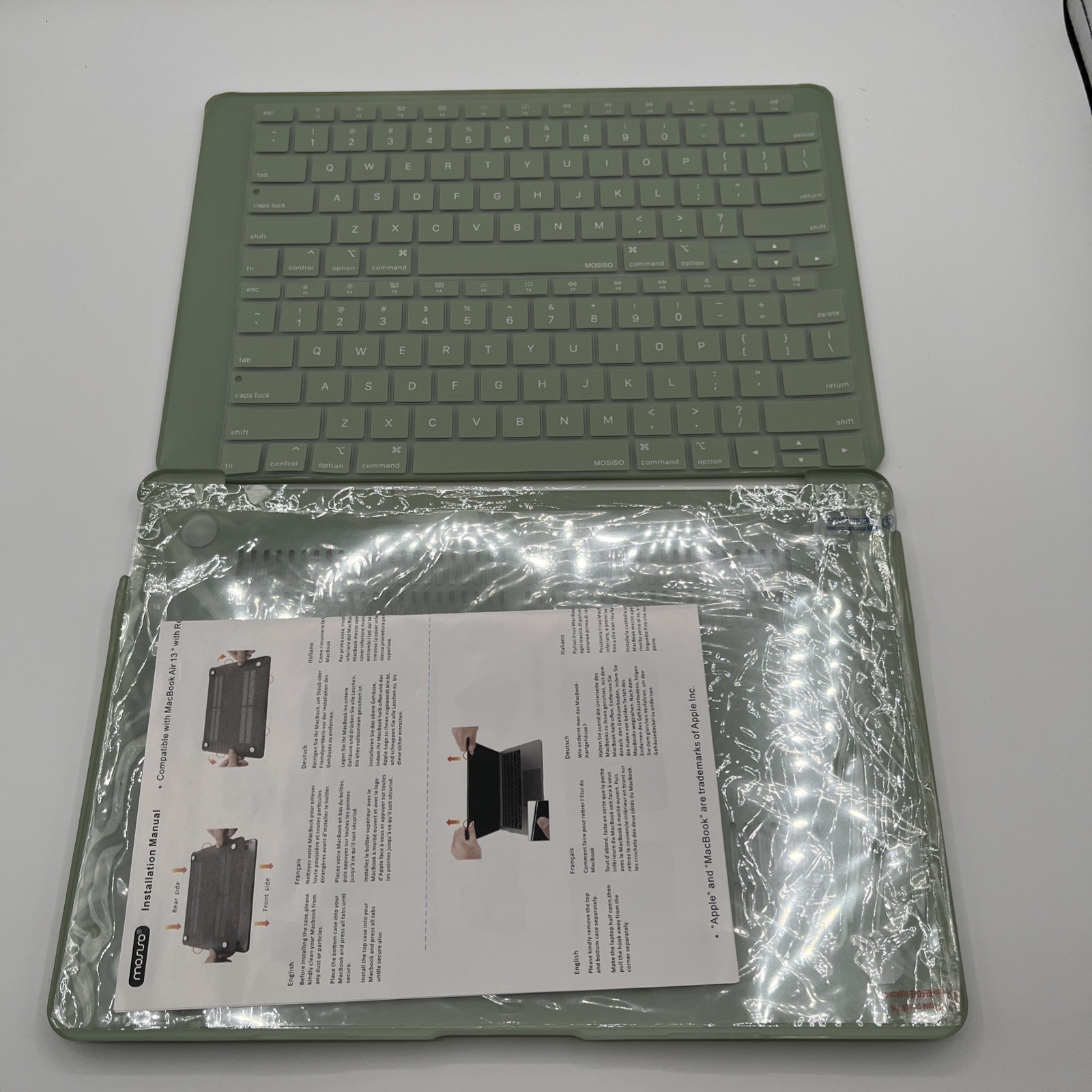MOSISO Light Case MacBook Air 13 inch Case 2025-2022 M4 A3240 M3 A3113 M2 A2681