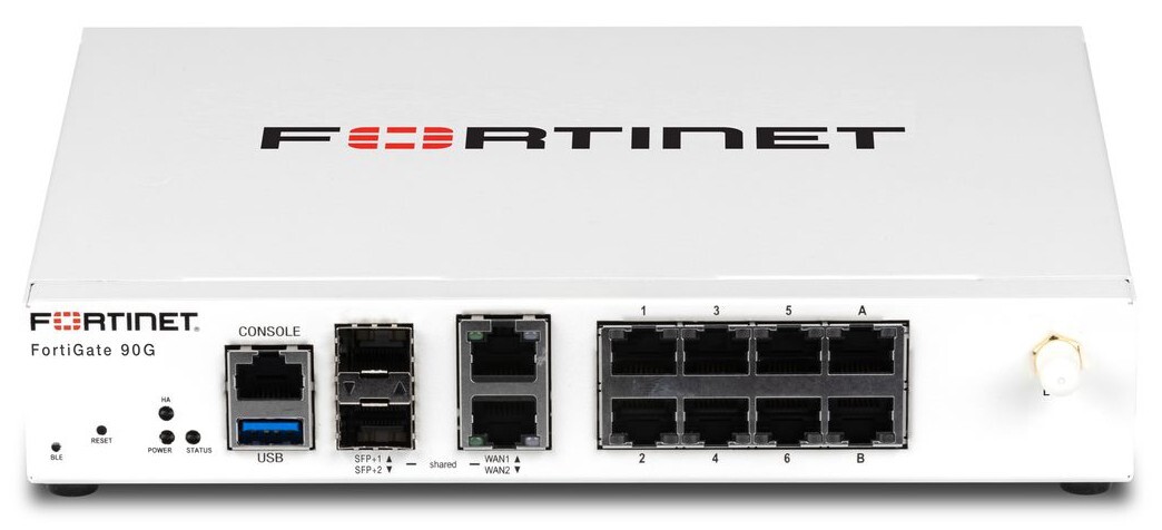 Fortinet FortiGate FG-90G 8 x GE RJ45 ports 2 x10GE RJ45 SFP+ shared media WAN