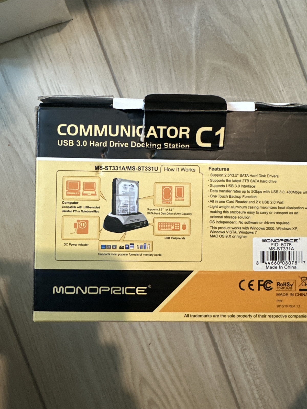 Monoprice Communicator C1 Hard Drive Docking Station