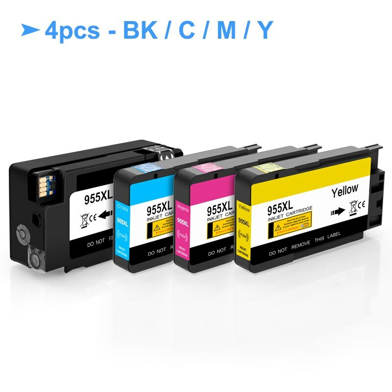 4pc HP 955XL Ink Cartridge For HP Officejet Pro 7740 8210 8702 8710 8720 8725
