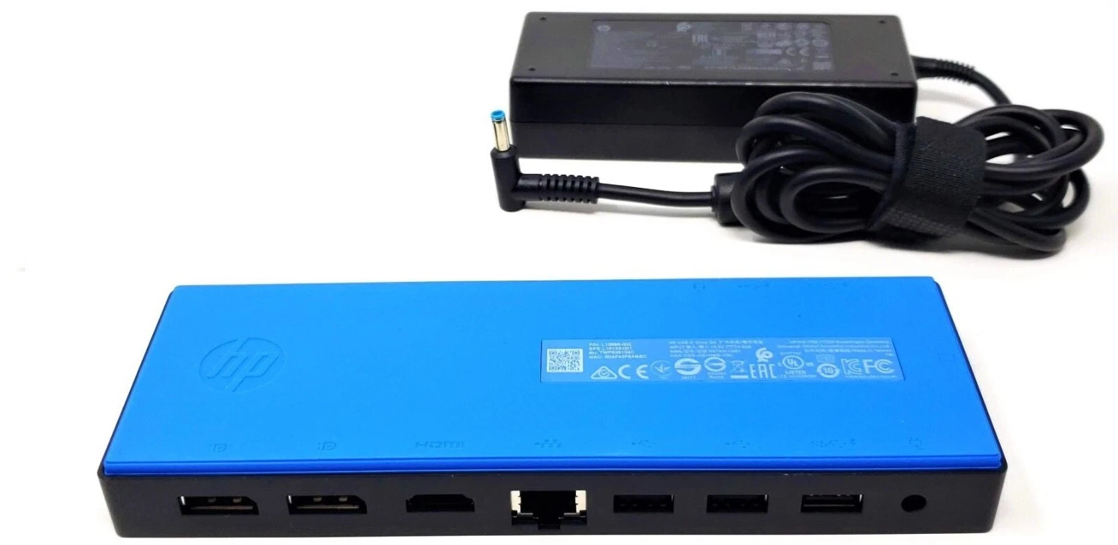HP Elite USB-C G4 Dock HSTNH-U601 L13899-002 Elitebook 830 840 Chromebook w/ 90W