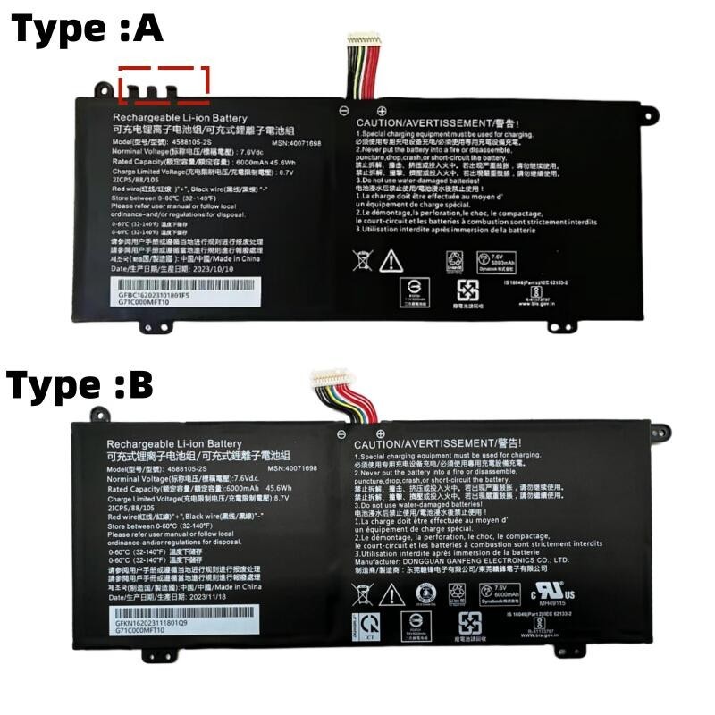 New Genuine 4588105-2S 4007169 Battery for Dynabook Satellite PRO C50-H-108 C50