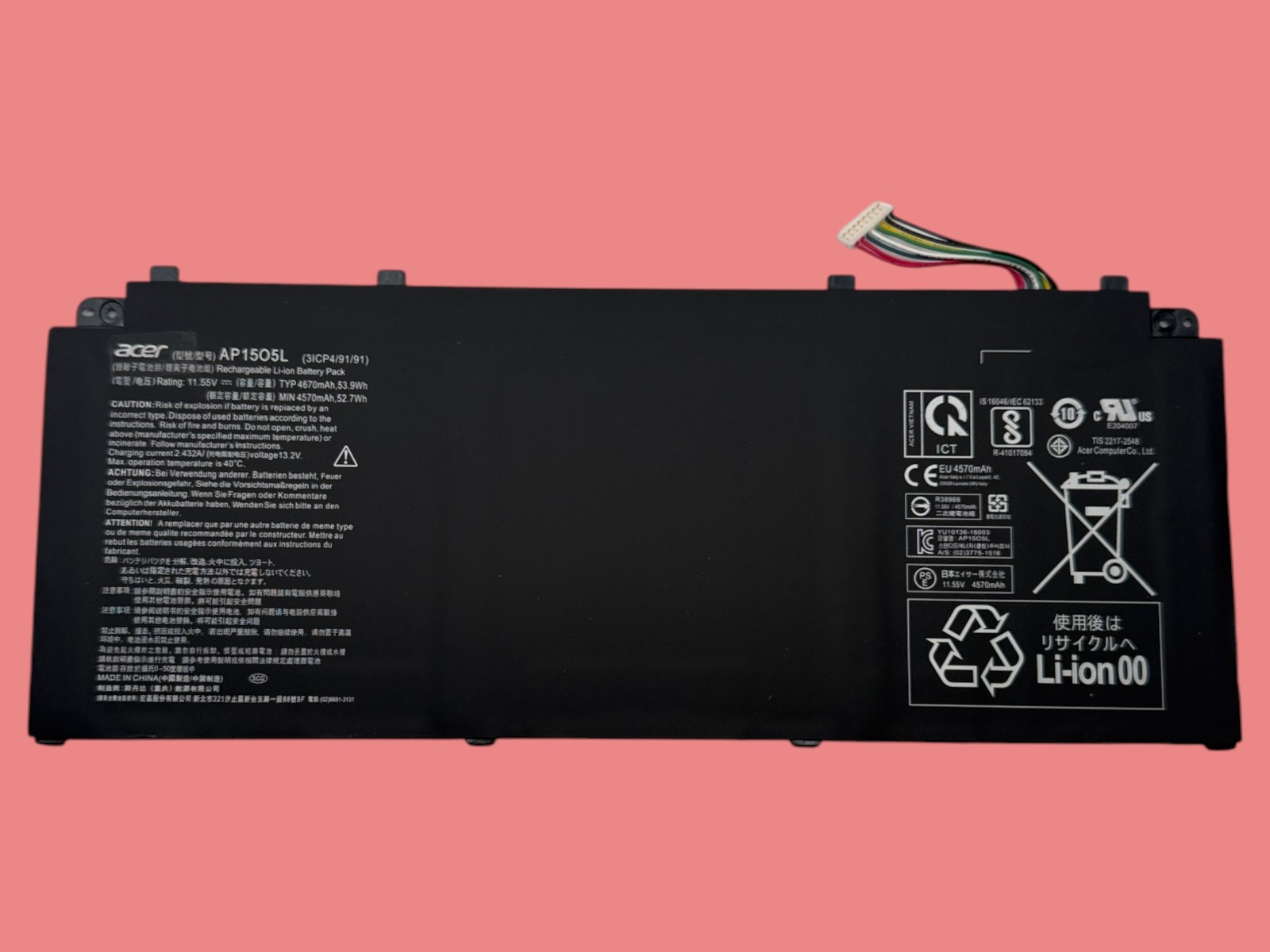 AP15O5L Battery for Acer Aspire S13 S5-371T-58CC S5-371-5693 S5-371-5744 R13