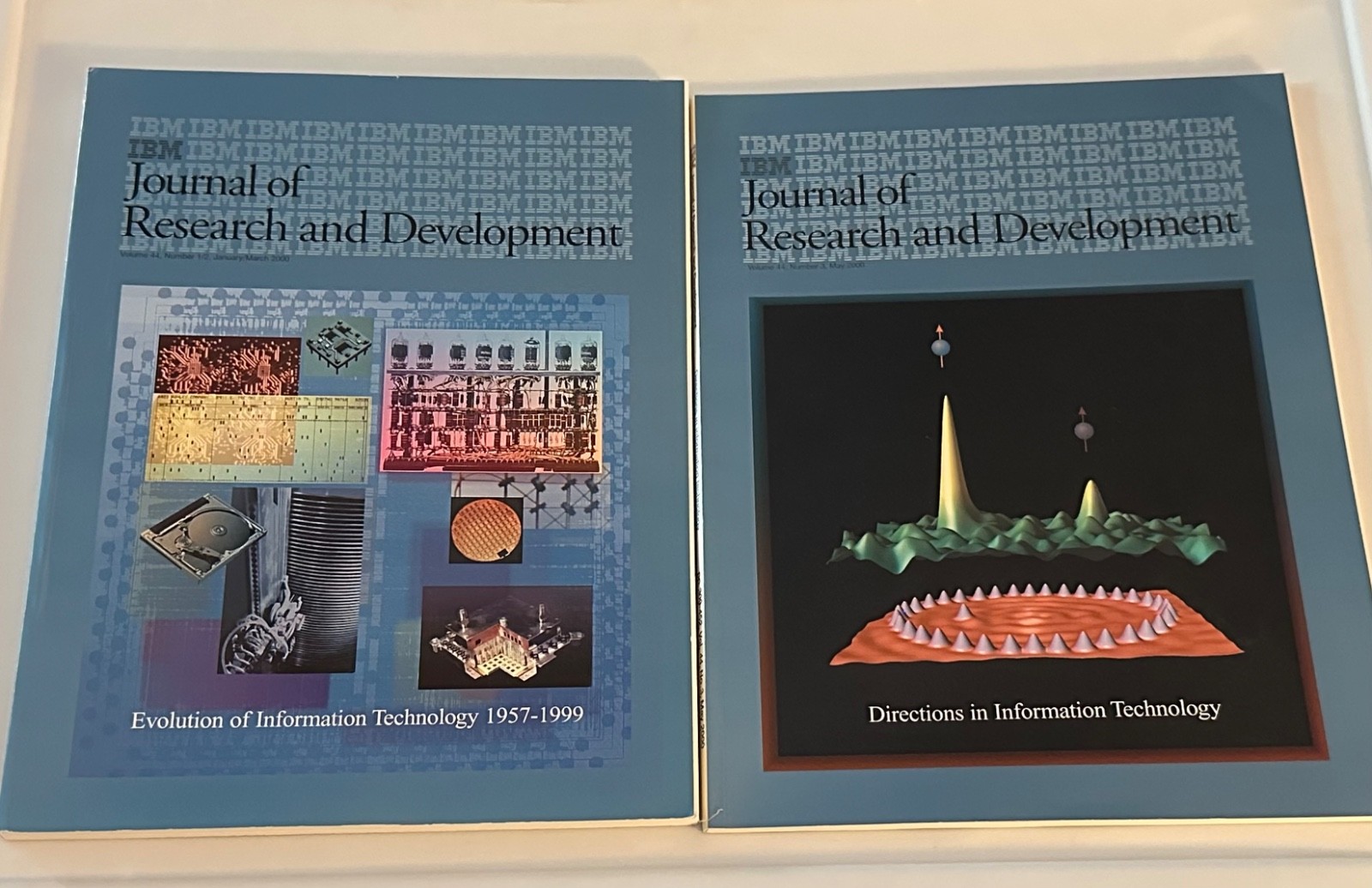 Lot of 2 IBM Journal of Research Development Vol 44 No 1/2 & 3 Jan Mar May 2000