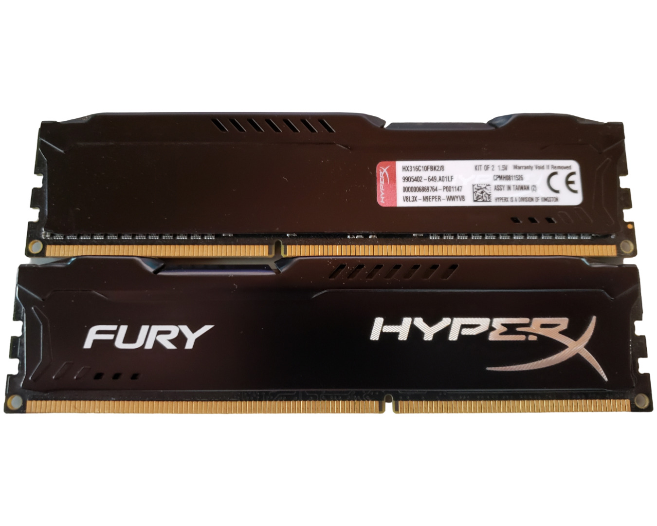 (2 Piece) Kingston HyperX Fury HX316C10FBK2/8 DDR3-1600 8GB (2x4GB) Memory