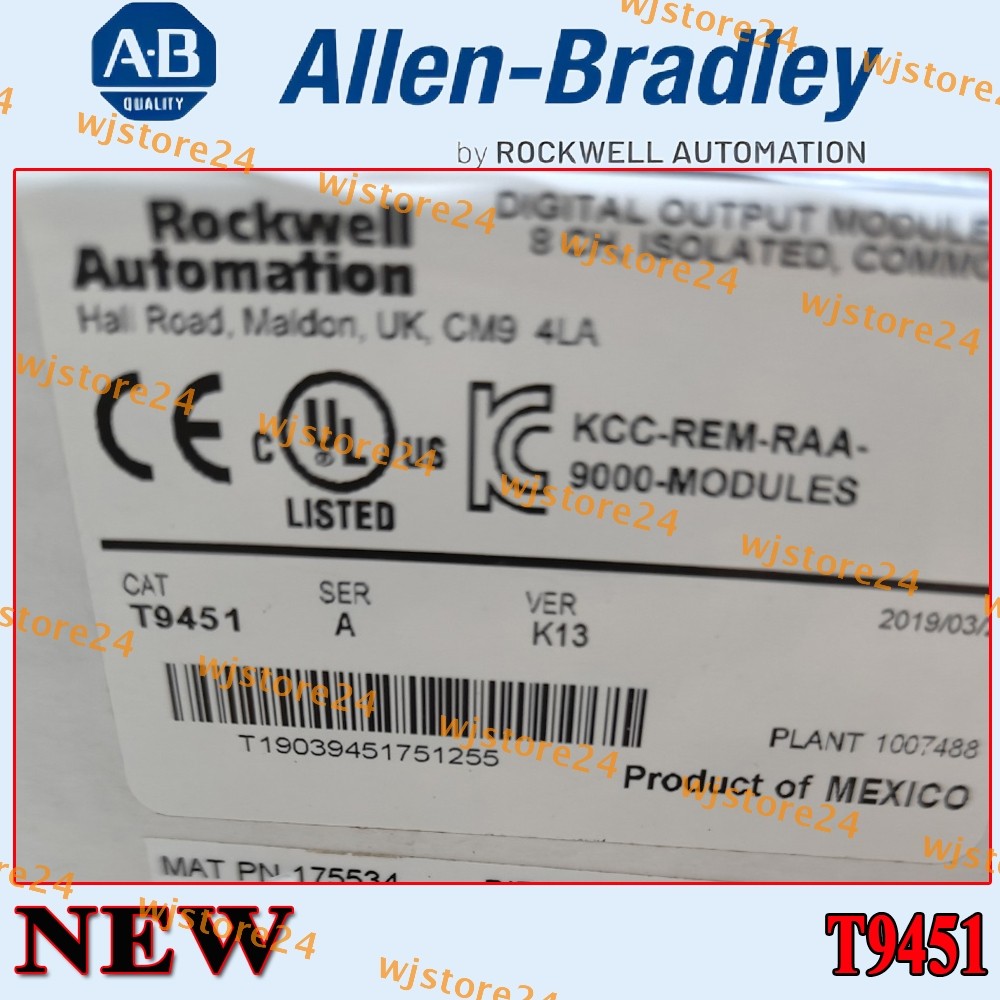 1PC AB T9451 SER A  VER K13 8PT OUTPUT ROCKWELL AUTOMATION  PLC New Sealed T9451