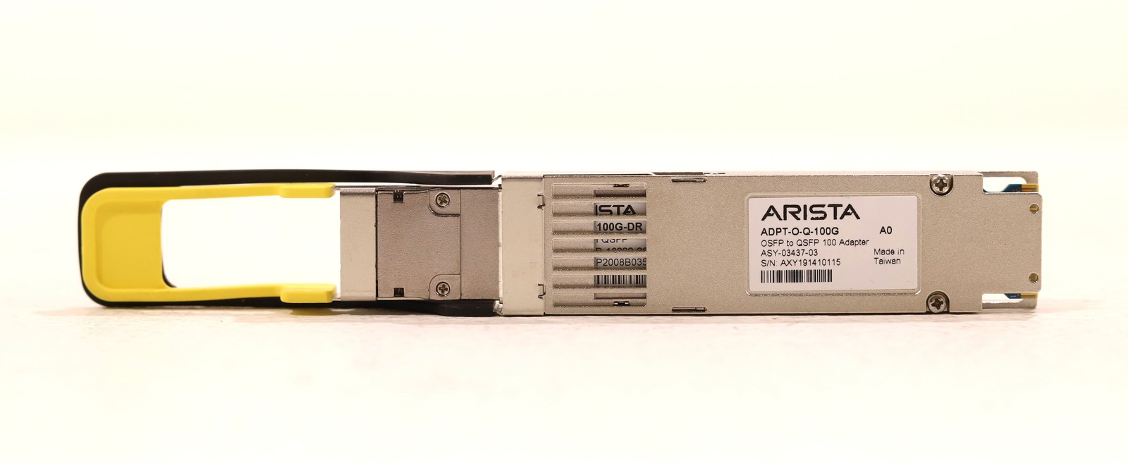 Arista ADPT-O-Q-100G Adapter W/Transceiver Module P/N: XVR-10222-20 ASY-03437-03