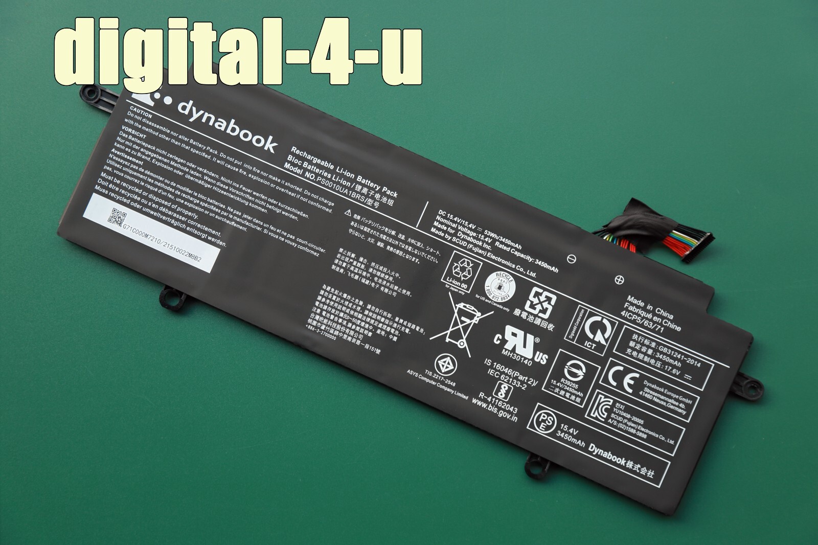 New Original PS0010UA1BRS for Toshiba Dynabook Portege X30W X30W-J Series