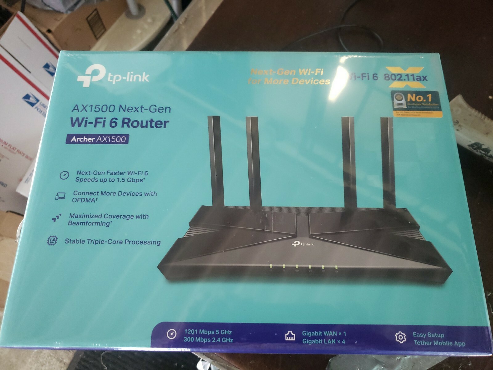 TP-LINK Archer AX1500 1.5 Gbps Wi-Fi 6 Dual-Band Wireless Router
