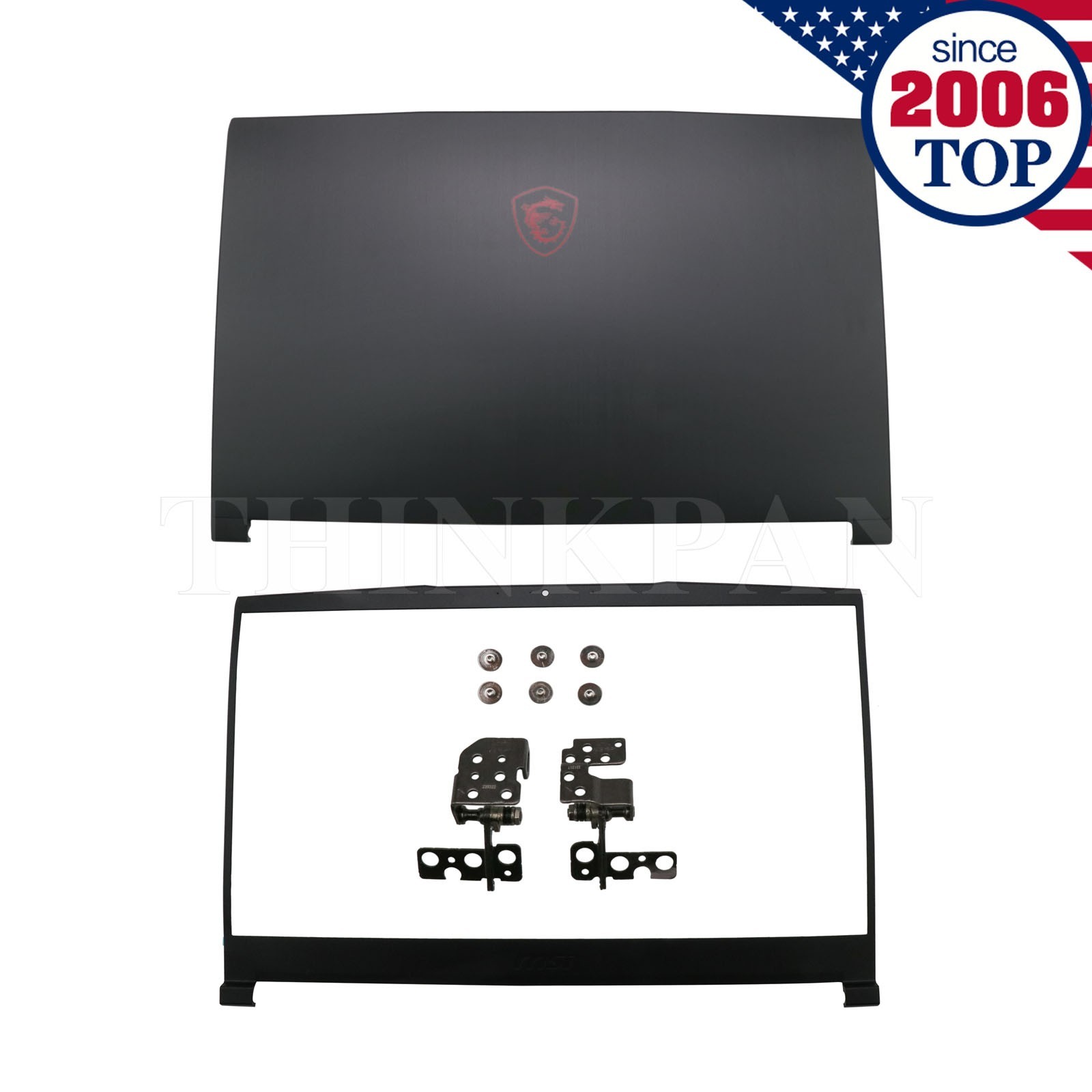 New For MSI GF65 Thin 9SD 9SE MS-16W1 MS-16W2 Back Cover&Bezel&Hinges&Screws