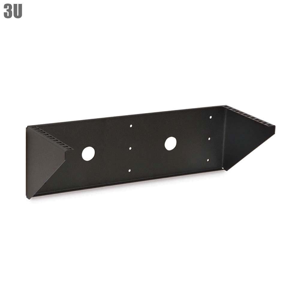 3U V-Rack Horizontal/Vertical Universal Mounting Holes Wall/Desk Bracket Mount