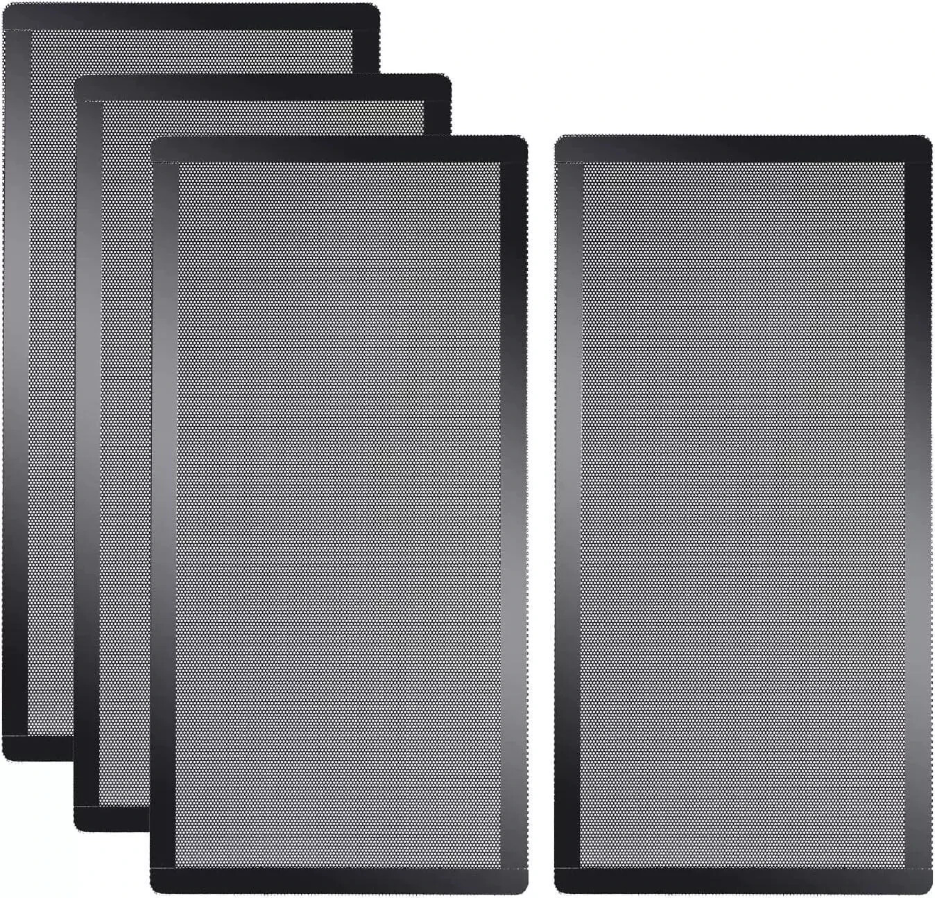 [4 Pack] 280x140mm PC Case Dust Mesh Filter, Magnetic Frame Computer Fan Dust PC