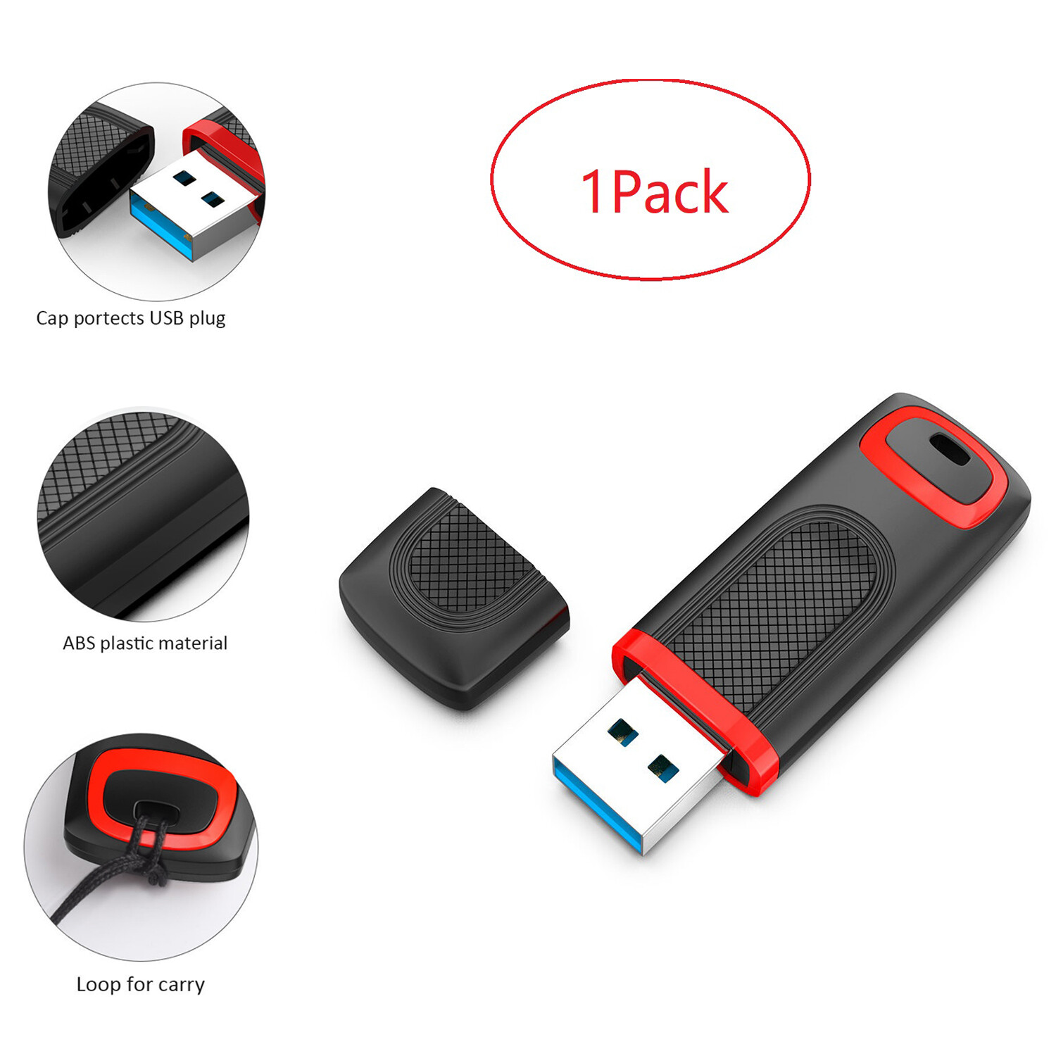 1/ 5 Pack USB 3.0 Flash Drives Disk Memory Stick 128GB 64GB Storage Device LOT