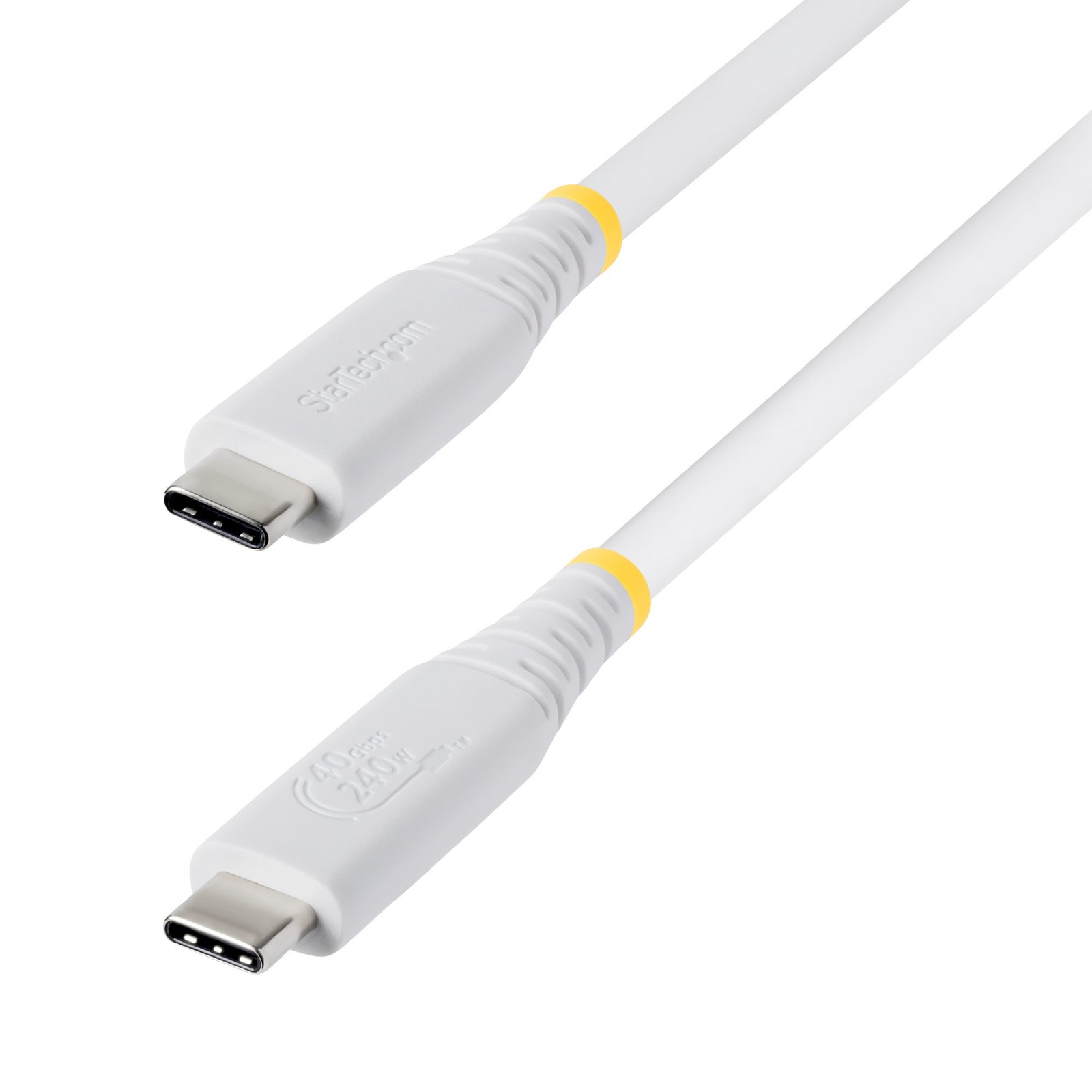 StarTech CC3FT40GUSB4TPW 3ft USB4 Cable, 40Gbps, USB-IF Certified USB-C Cable