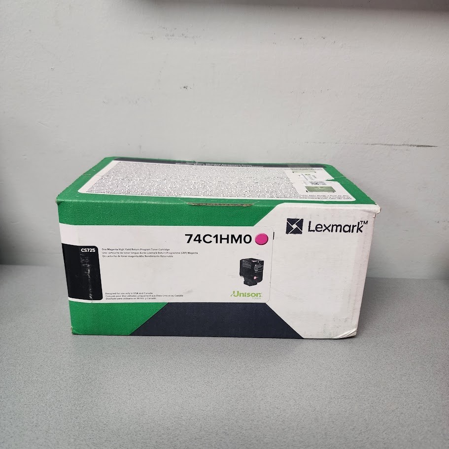 Lexmark 74C1HM0 Magenta High Yield Return Program Toner Cartridge