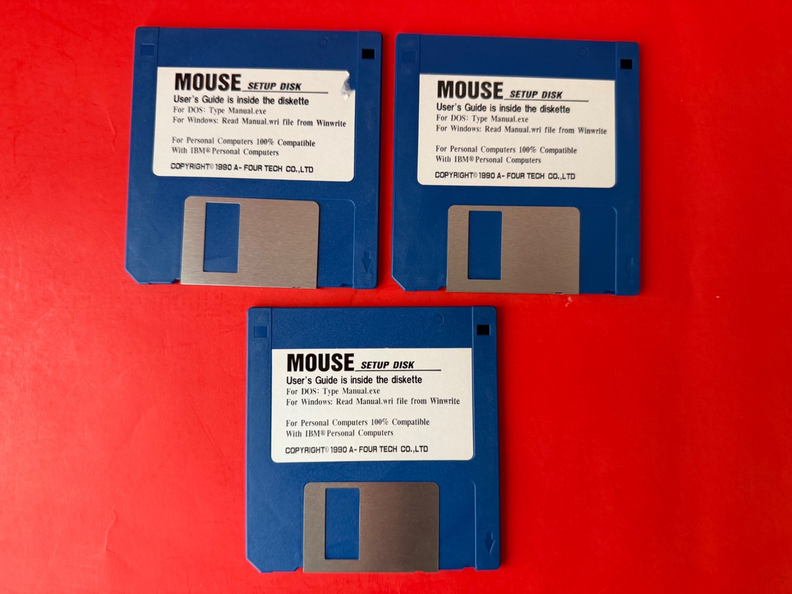 Mouse Setup Disk Lot of 3 PC / IBM Software