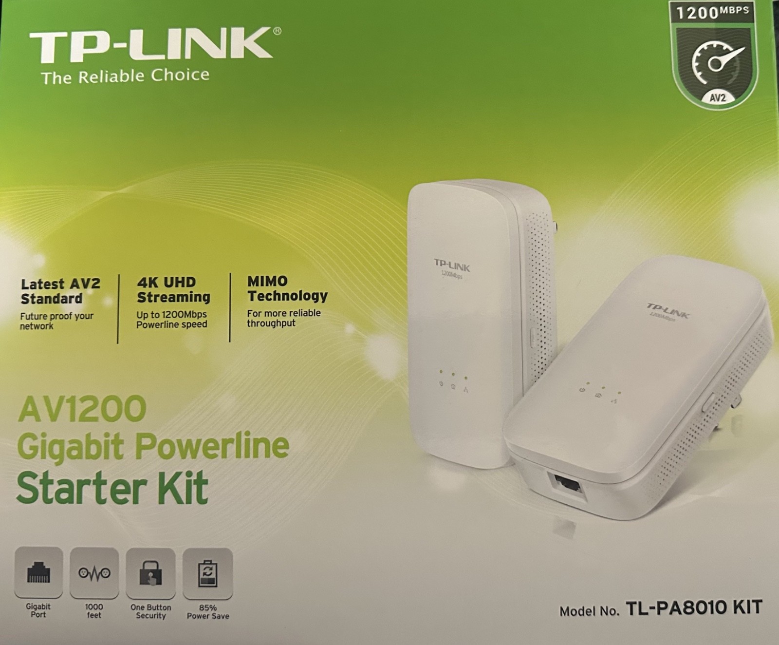 TP link AV 1200 gigabite powerline starter kit