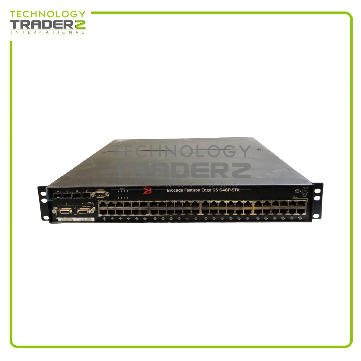 FGS648P Brocade FastIron Edge GS648P-STK 48 Port Stackable Switch W/ 2x PWS