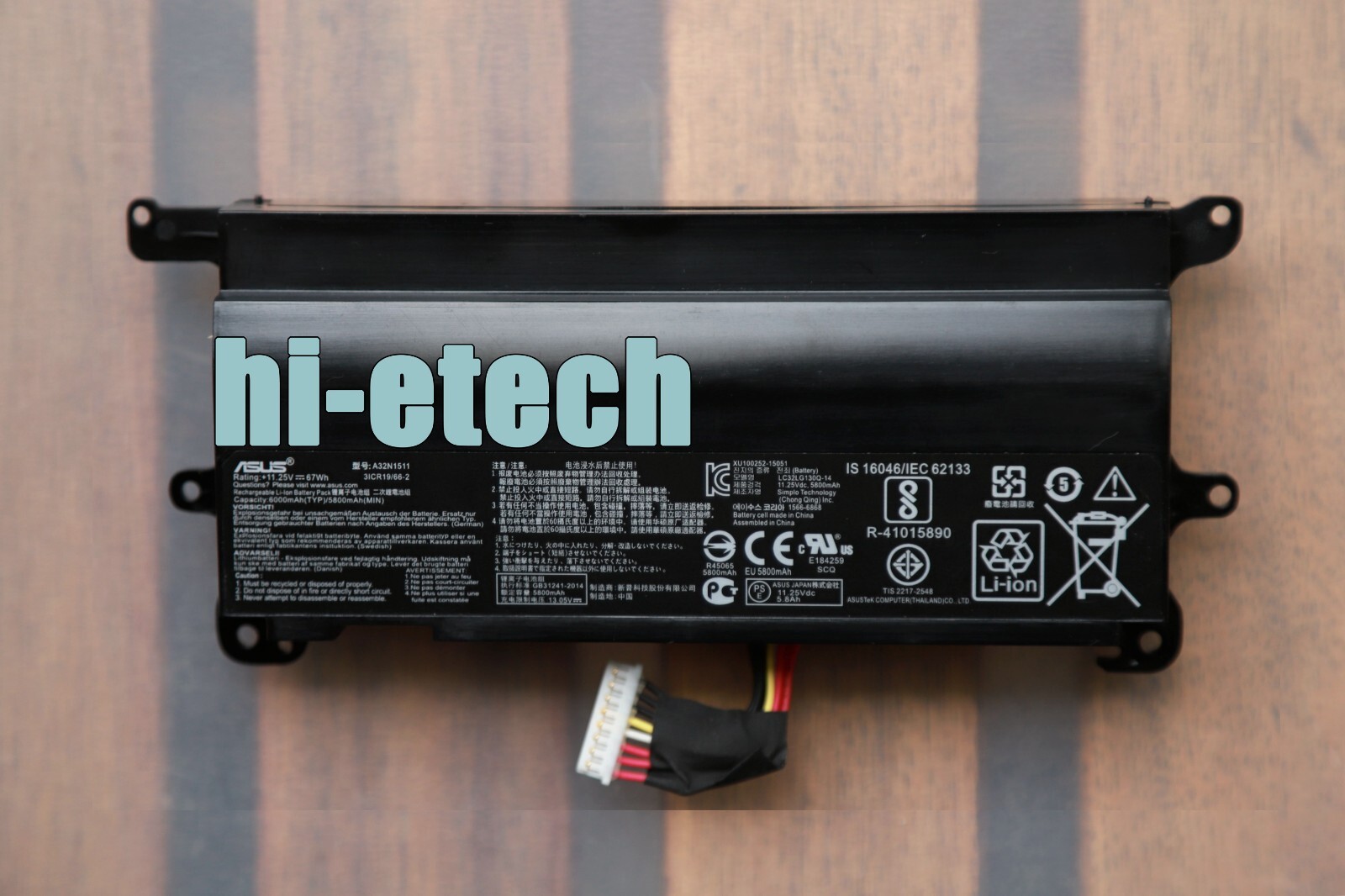 New Genuine A32N1511 Battery For Asus ROG G752 G752V G752L G752VL G752VT G752VM
