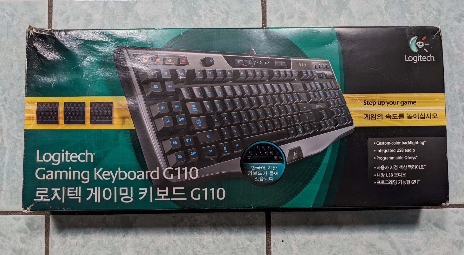 Logitech G110 Gaming Keyboard Backlit Programmable G-Keys USB NEW In Box 