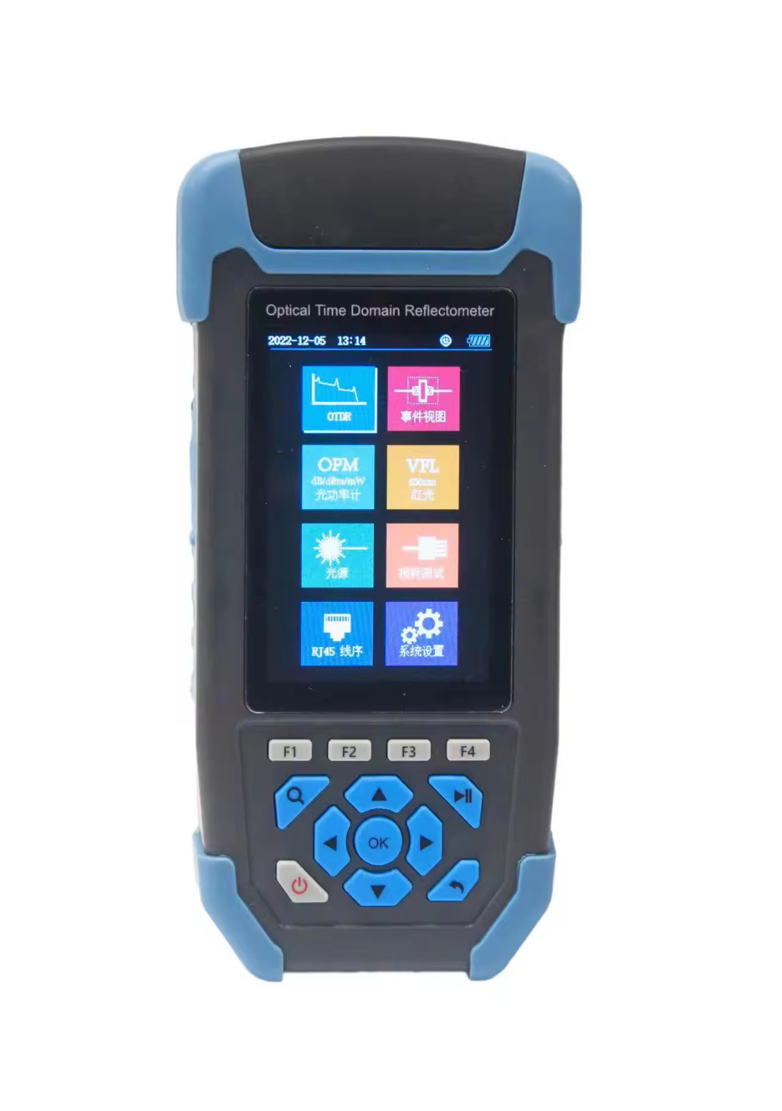 Mini OTDR Optical Time Domain Reflectometer 8 in 1 Fiber Tester 3.5" LCD Screen