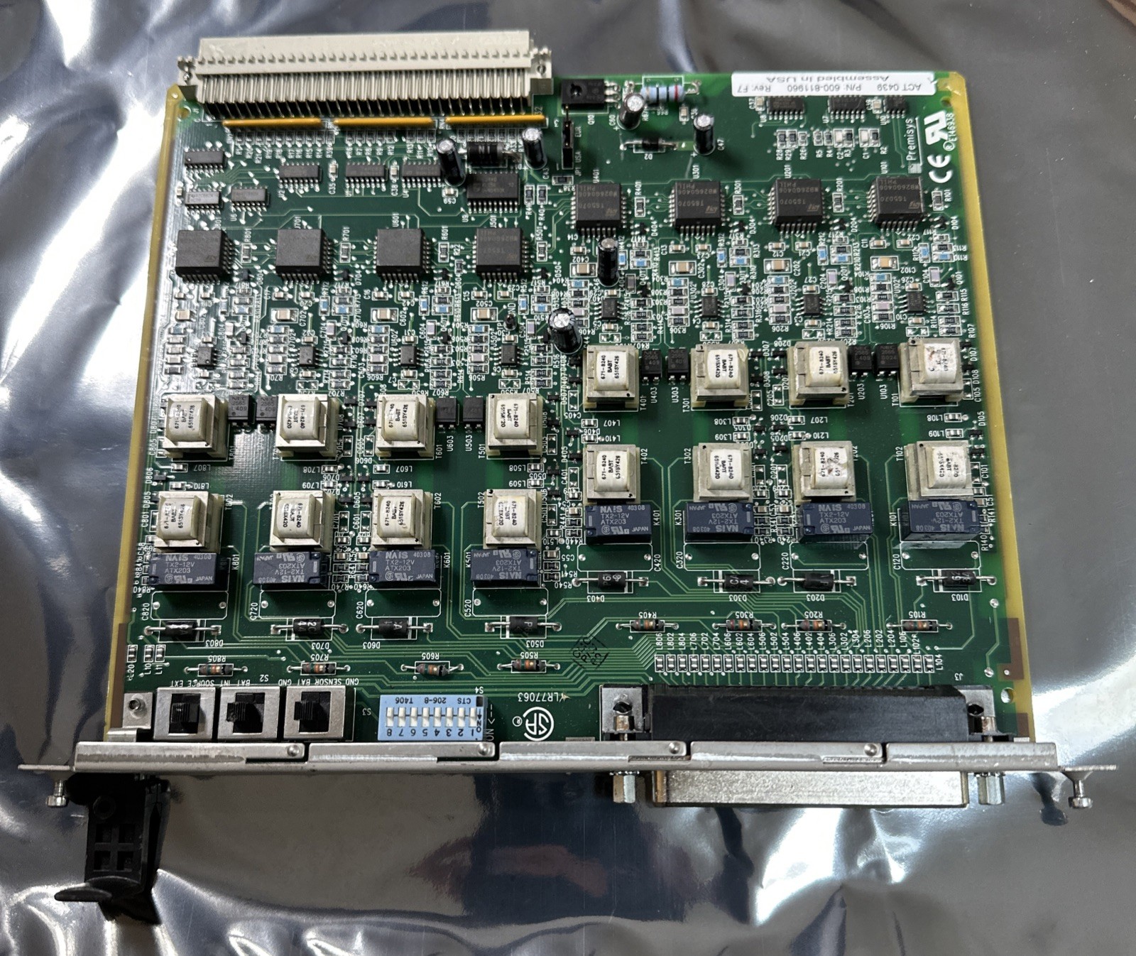 Motorola Premisys DSPREM811960 Network Channel Products Bank 8 PORT 4W E&M 4W 8