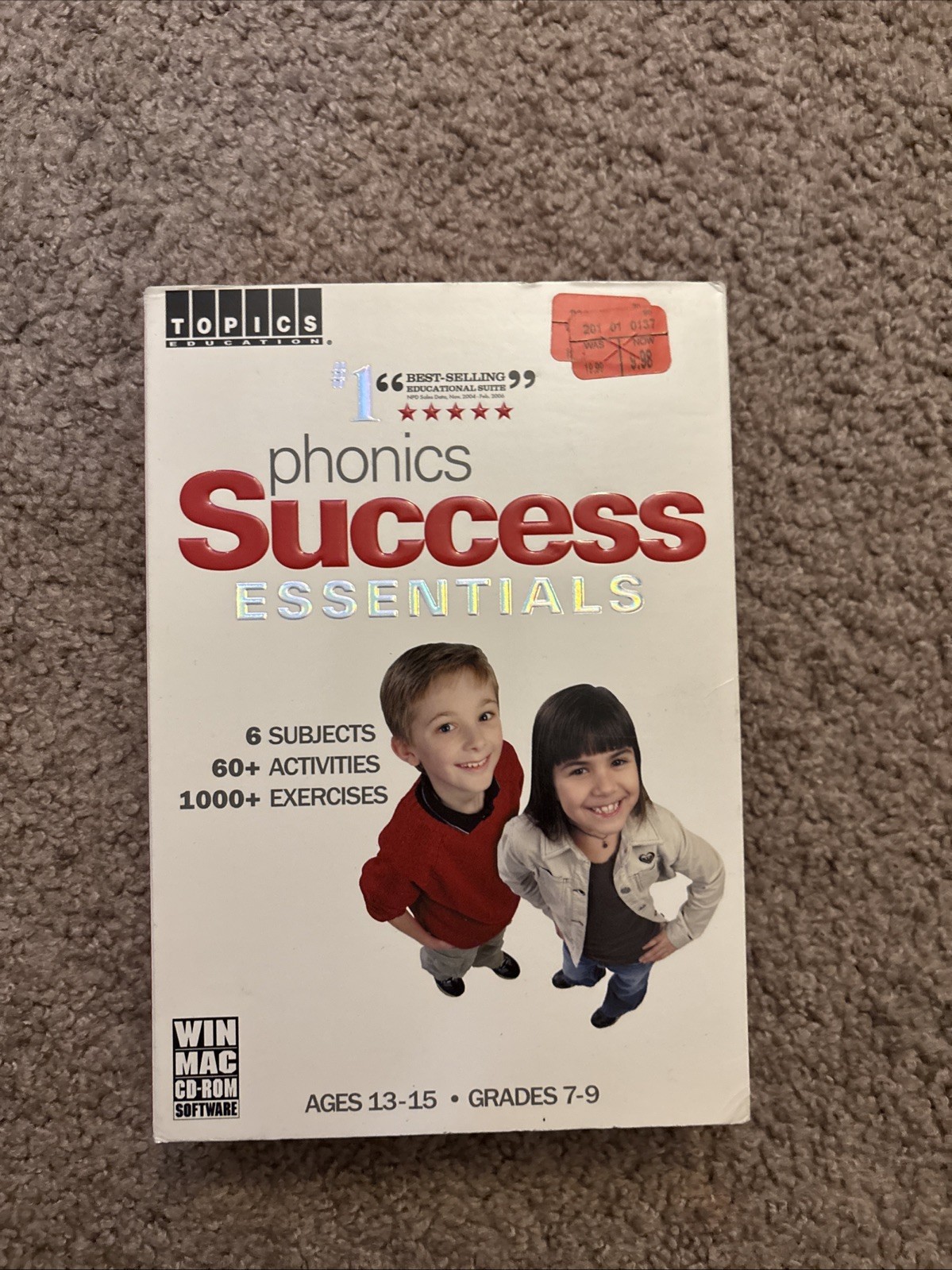 Topics Phonics Success Essentials 6 Subjects Ages 13-15 Grades 7-9 NEW SEALED