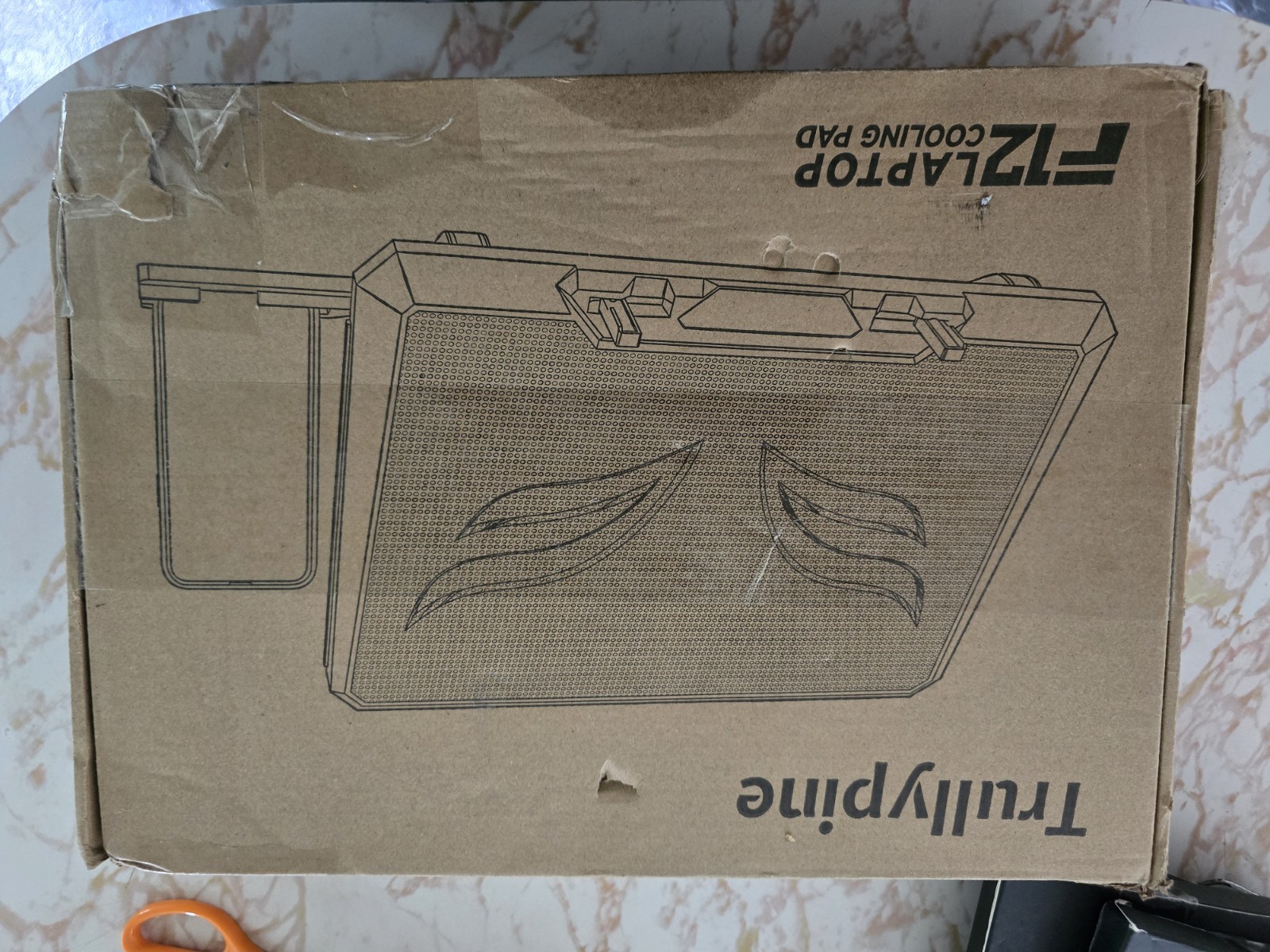 Trullypine F12 Laptop Cooling Pad 12 Fans RGB 17.3" - New (Open Box/Read Desc)