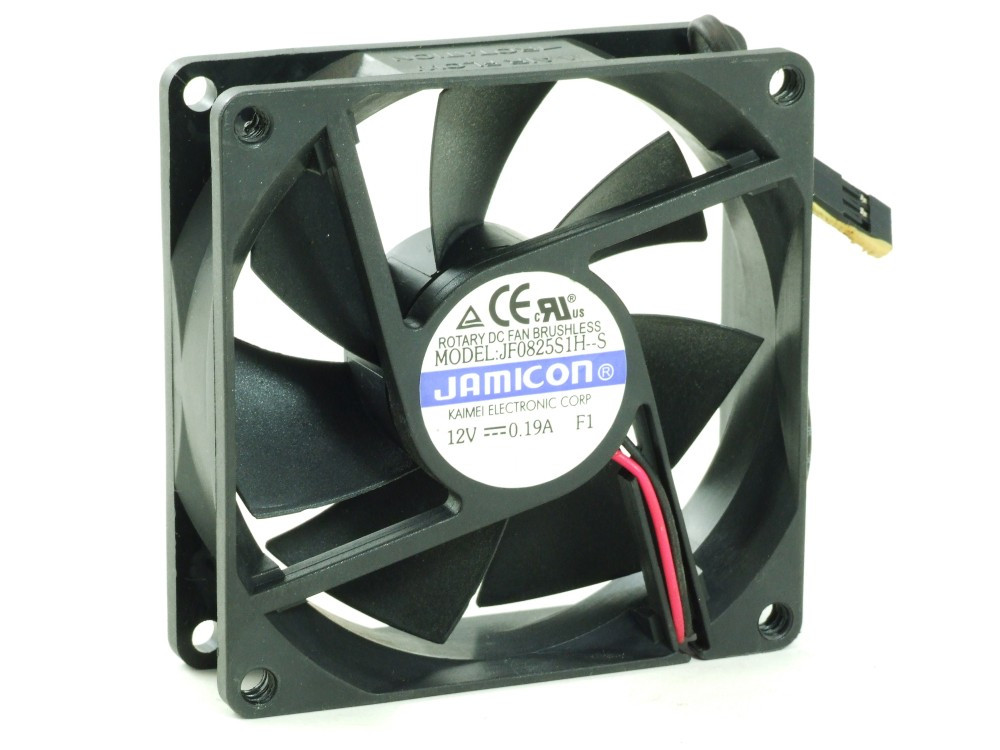 Jamicon JF0825S1H--S 80x80x25mm PC Cooling Fan Computer Fan 12V 0.19A 2.28W