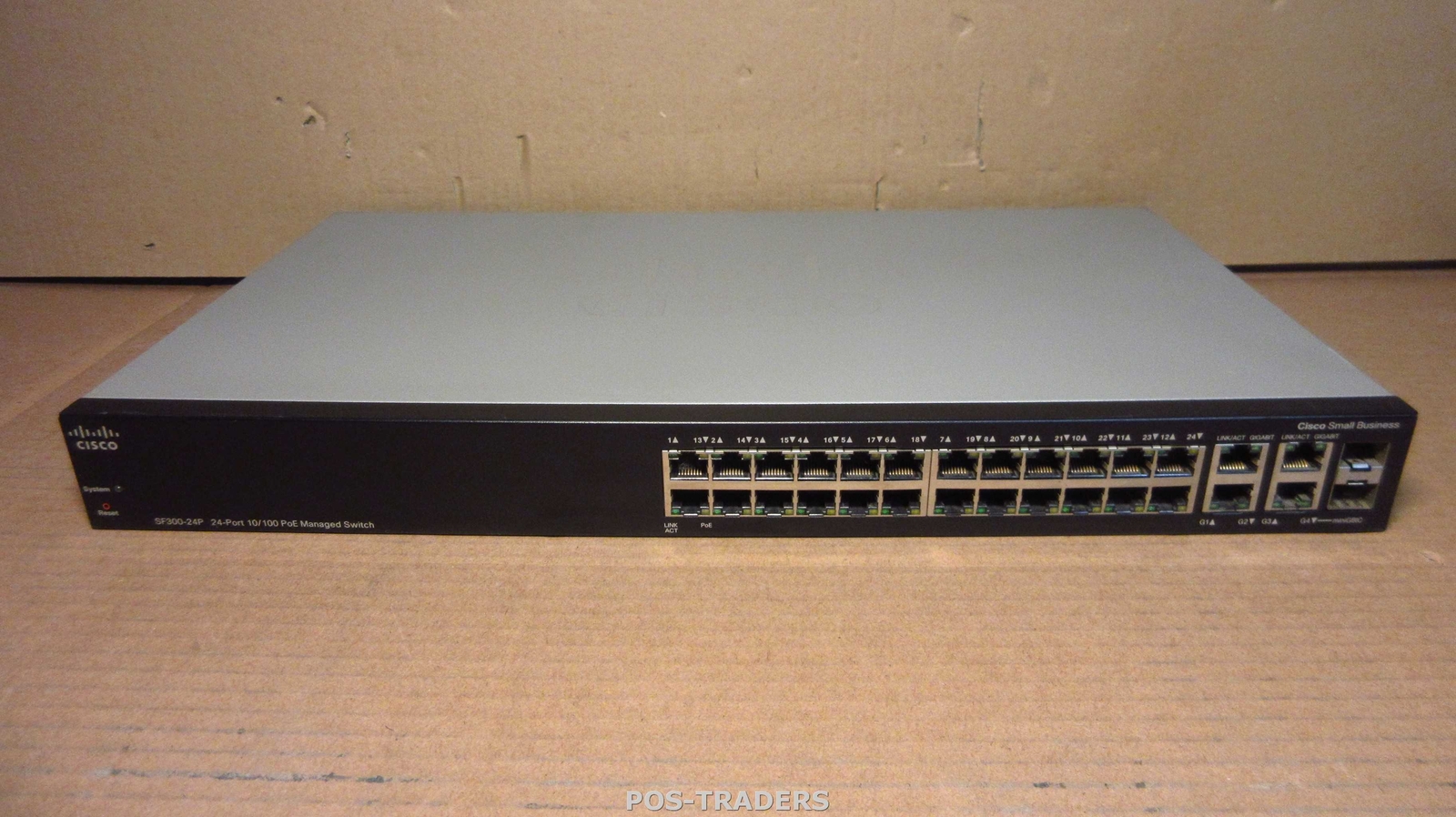 Cisco SF300-24P 24-Port 10/100 Managed PoE Switch - SRW224G4P-K9 V02 - NO EARS