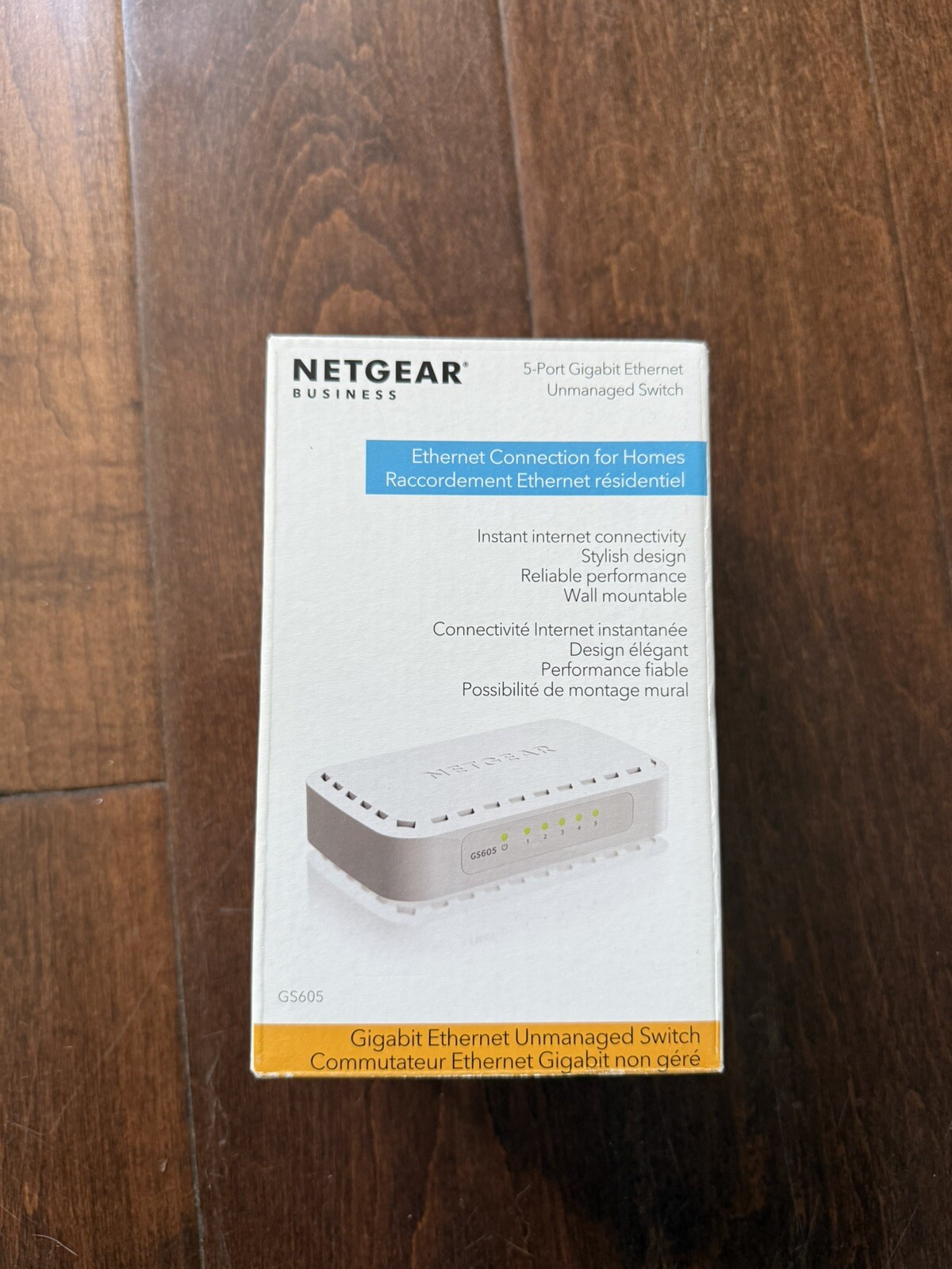 **NEW** NETGEAR Business 5 Port Gigabit Ethernet Unmanaged Switch (GS605)