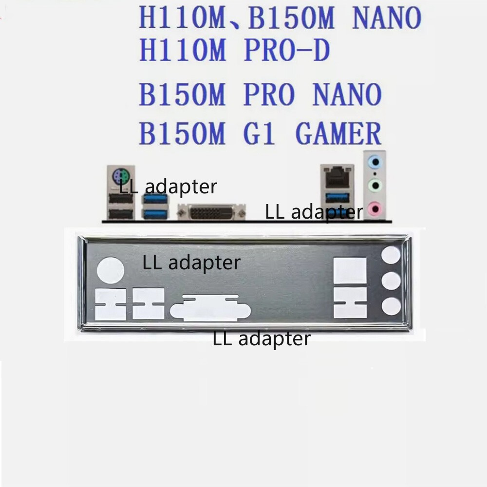 1PCS BACKPLANE IO I/O SHIELD FOR MSI B150M NANO H110M PRO-D B150M G1 GAMER