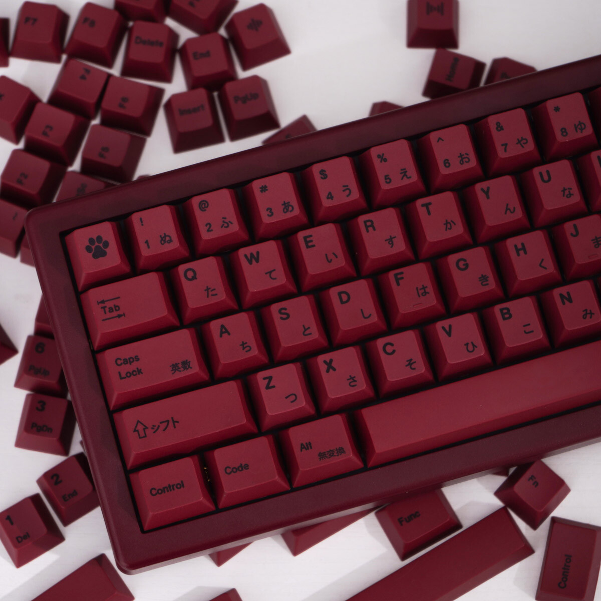 GMK Copy Simple Red Style Keycap Cherry Profile 140pcs/set for MX Keyboard