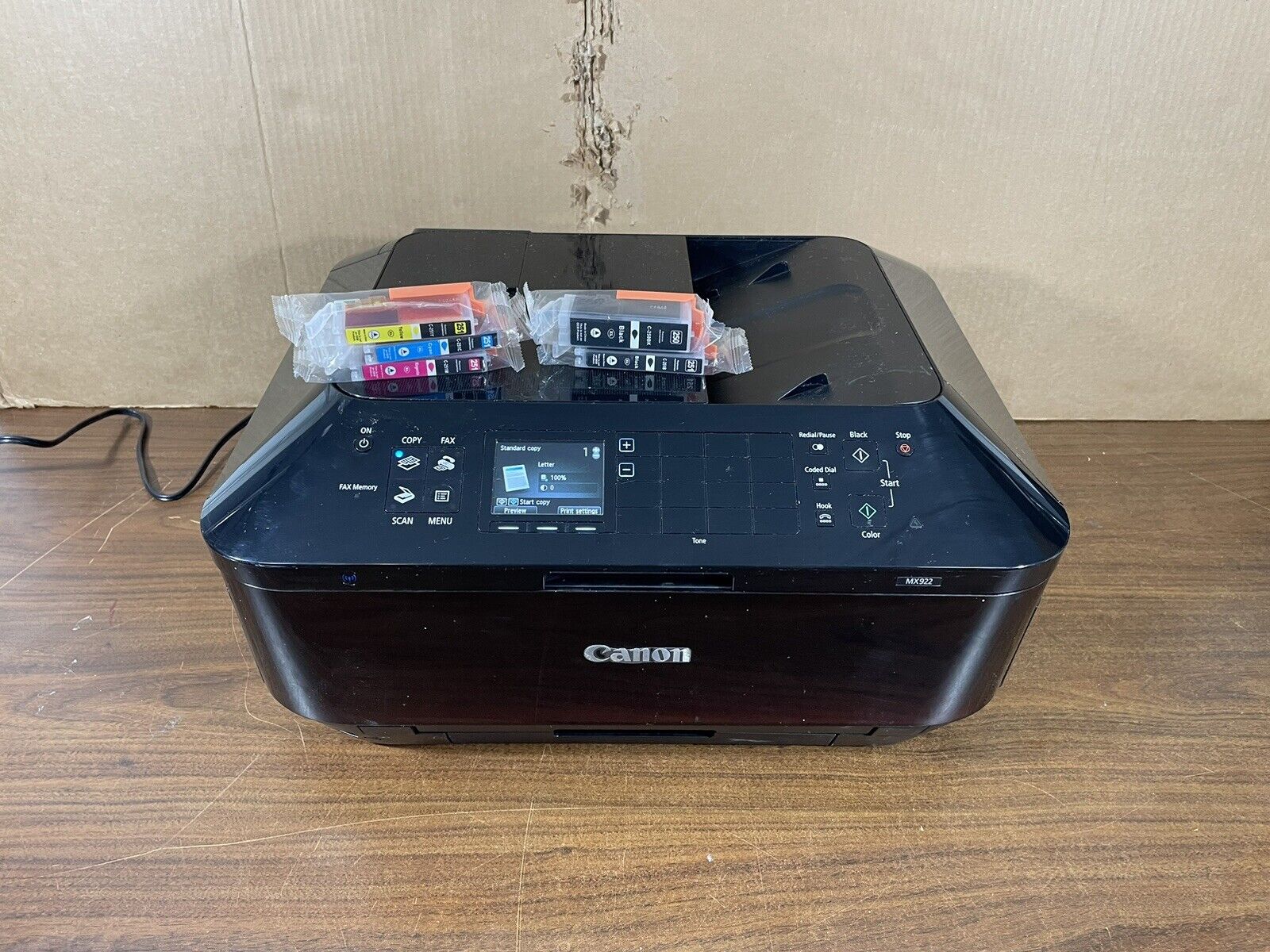 Canon PIXMA MX922 Wireless Office All-in-One Printer - Tested Works w/ Extra Ink