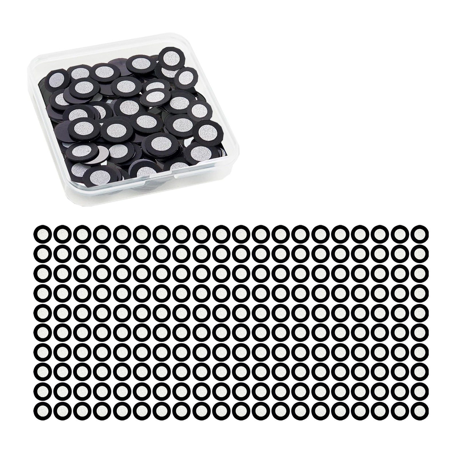 ‌200 PCS (6mm Inner/10mm Outer) 3D Scanning Positioning Targets - Magnetic Tr...