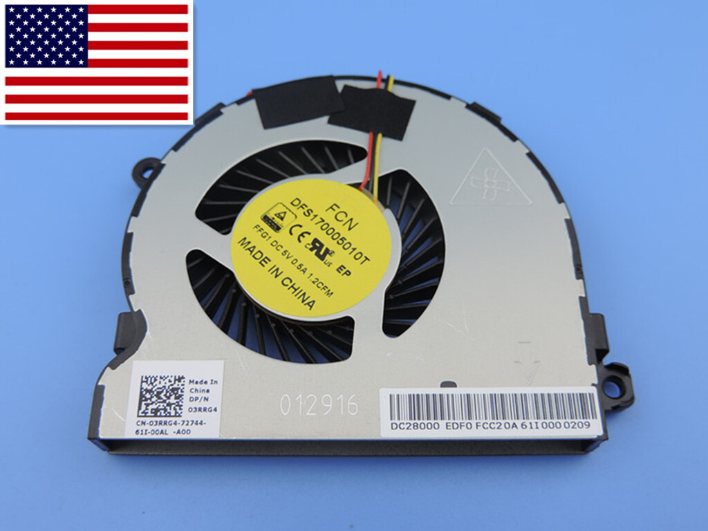 Original CPU Cooling Fan For Dell Inspiron 15 5000 1628S 03RRG4