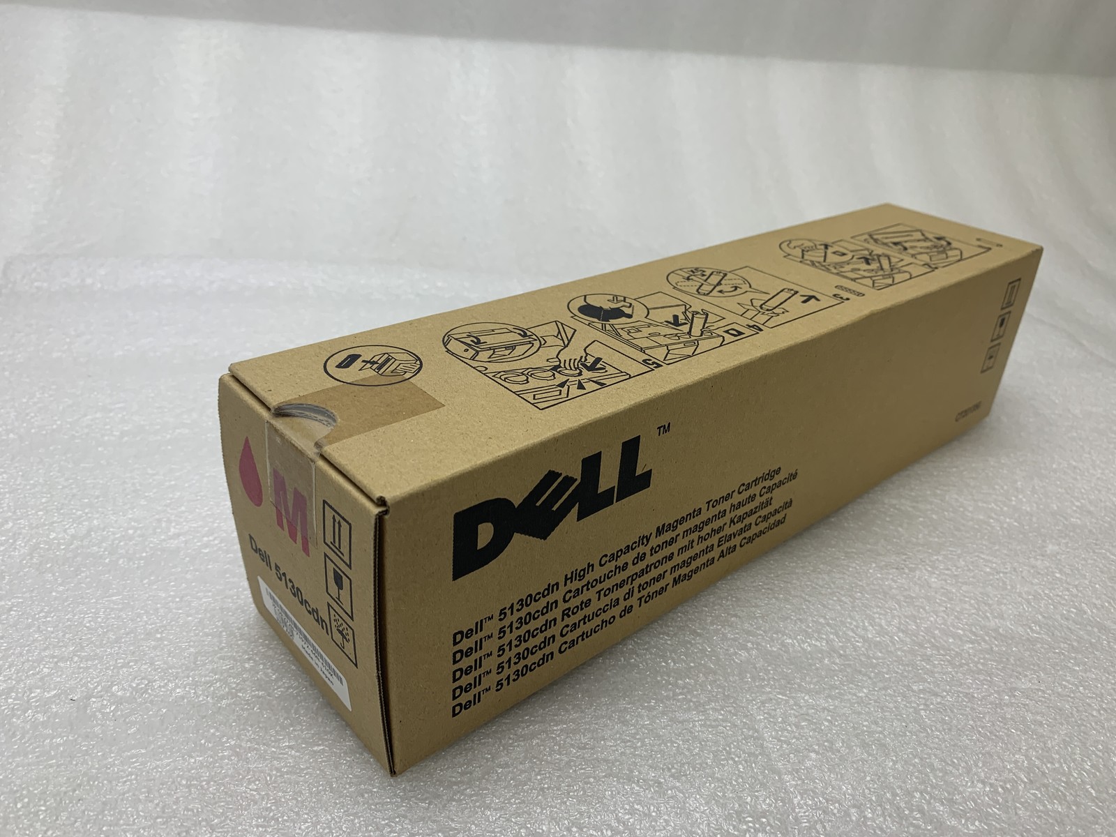 Genuine Dell 5130cdn High Capacity Magenta Toner Cartridge / CT201350 / Sealed