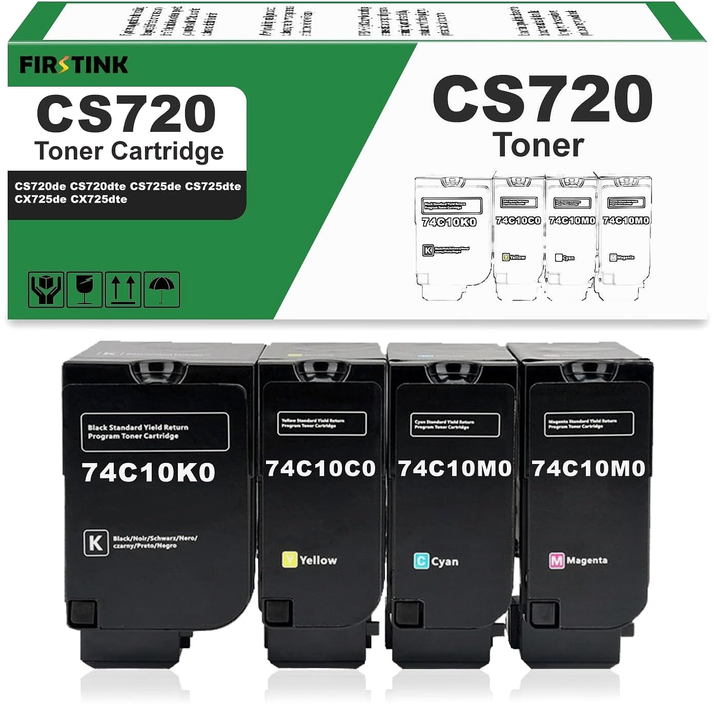 CS720 Toner Cartridge for Lexmark CS720de, CS720dte, CS725de, CS725dte, CX725de