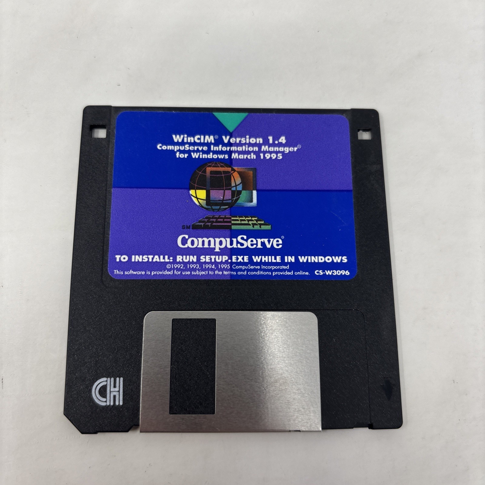 CompuServe WinCIM Version 1.4 Software Floppy Disk for Windows 1995 Vintage