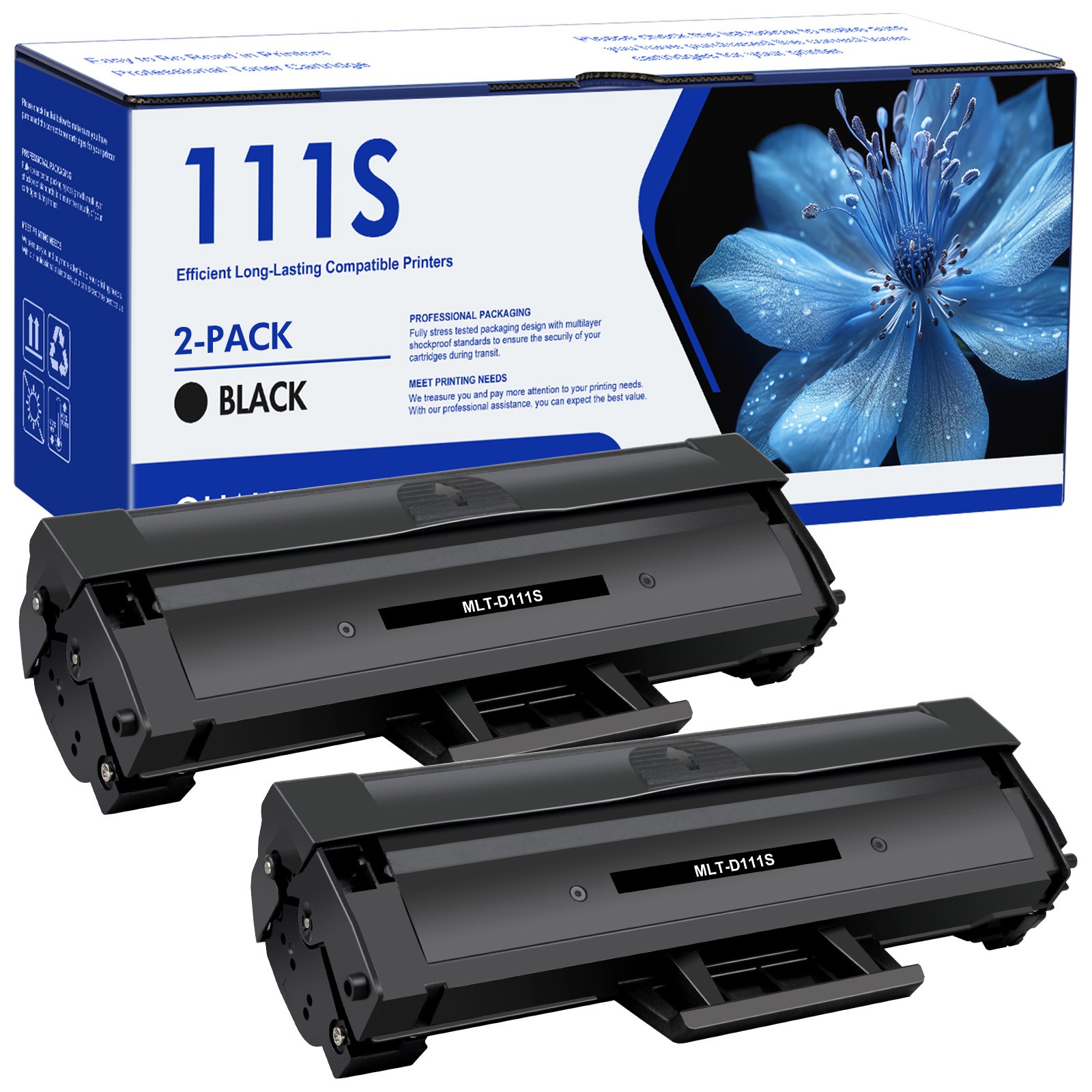 2 Pack MLT-D111S 111S Toner Cartridge For Samsung Xpress M2070FW M2070W Printer