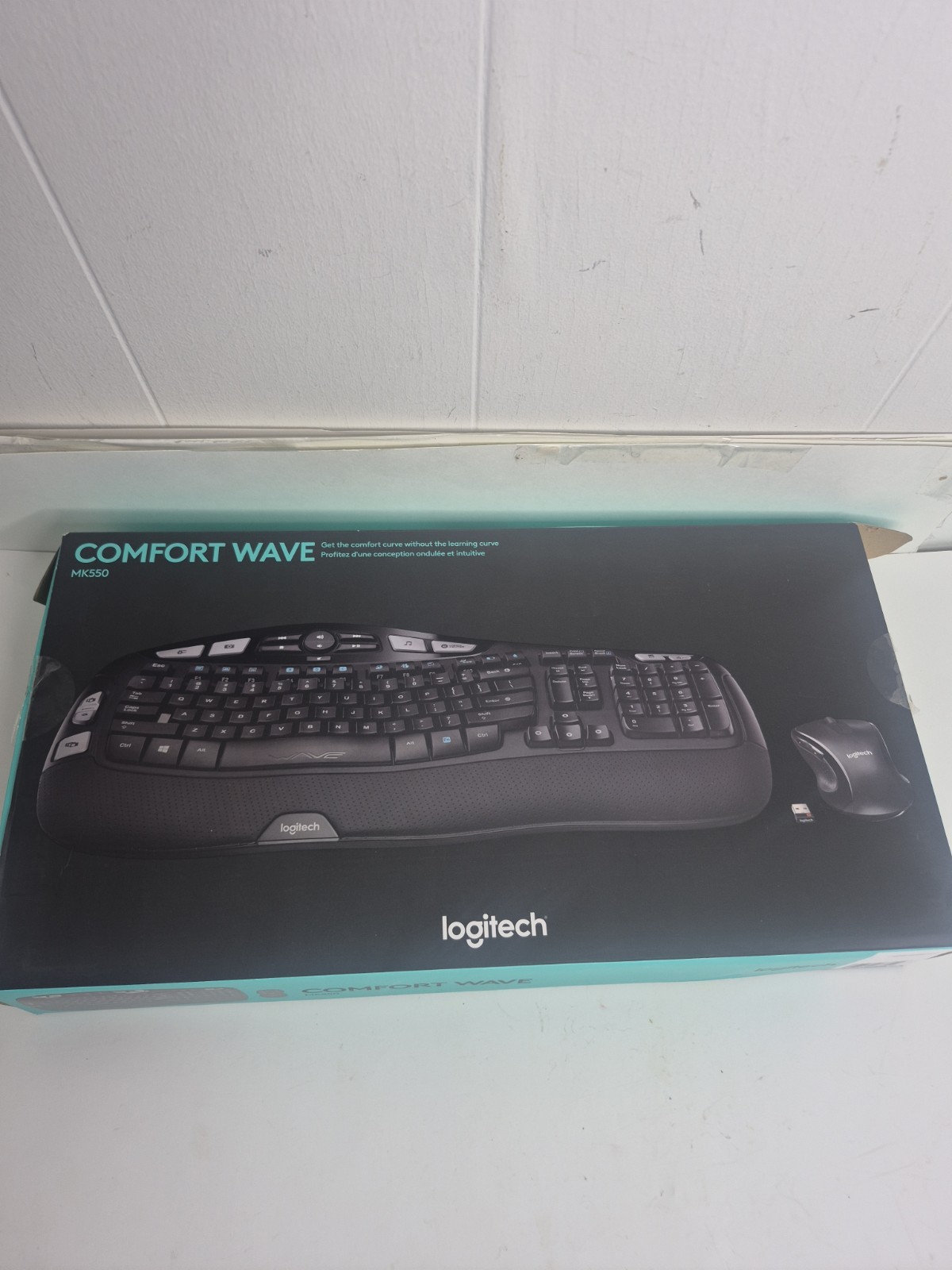 Logitech K350 Comfort Wave Wireless Keyboard & M525 Mouse Combo w/Unifying USB