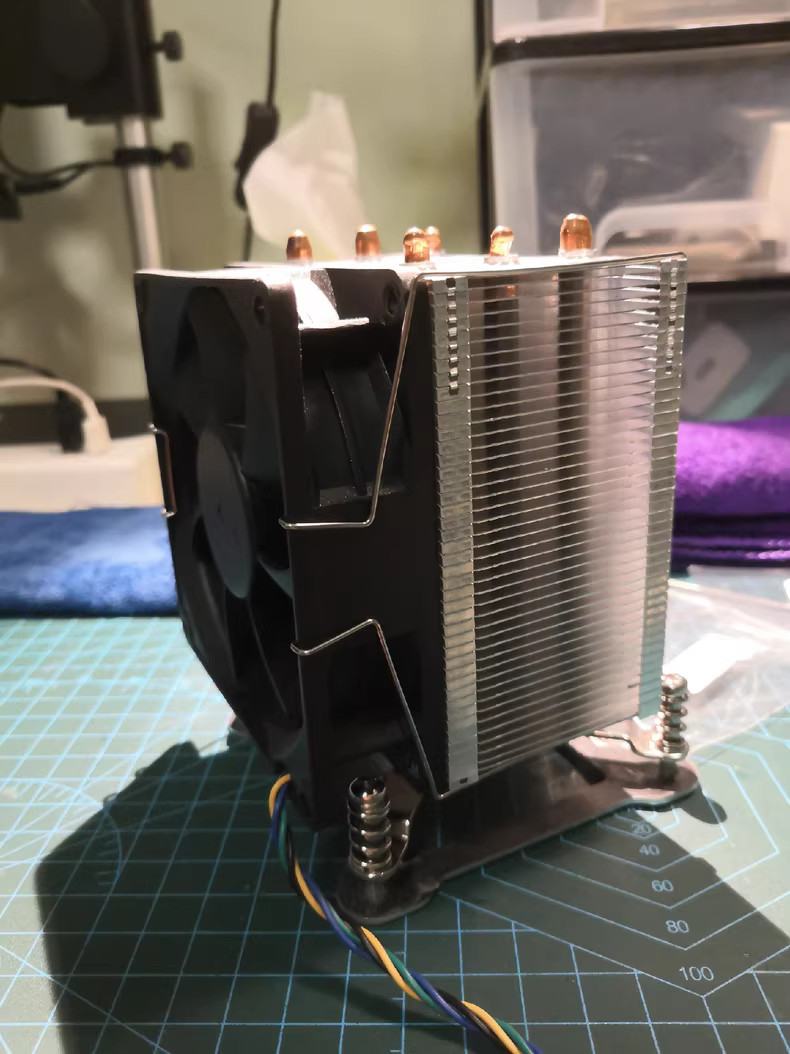 Single Tower 9cm PWM CPU Cooler 125mm Height Small Form Factor Low Profile.