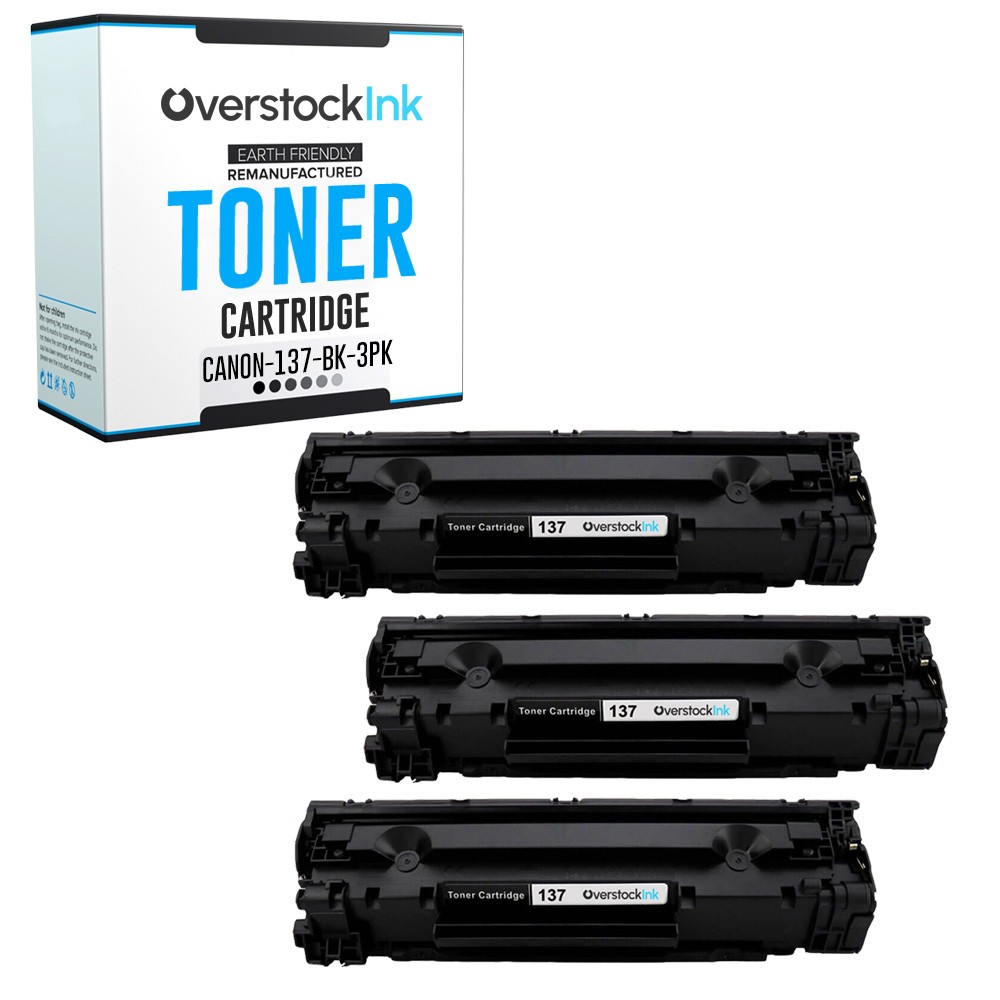 OSI 3-Pack Replacement Toner 137 Cartridges for Canon imageCLASS LBP151dw MF212w