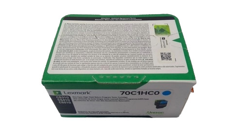 Original Lexmark 70C1HC0 Cyan Toner. New Sealed Box, We Ship Fast