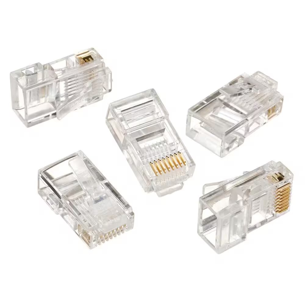 100pc - Ideal CAT5e RJ-45 8P8C Modular Plugs - Gold Plated