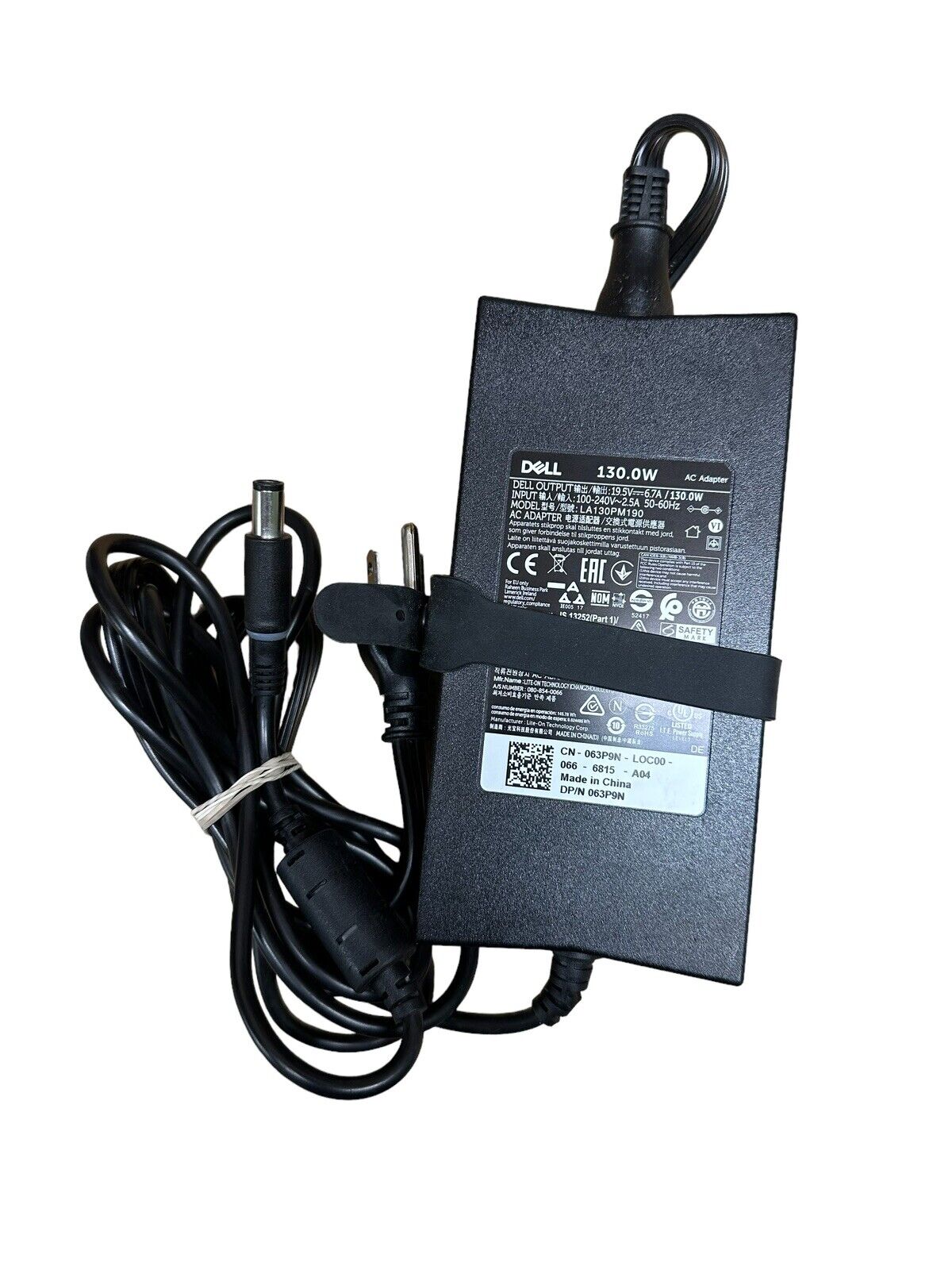 Lot of 15 Genuine Dell AC Power Adapter LA130PM121 130W, 19.5V-6.7A Black #L1331