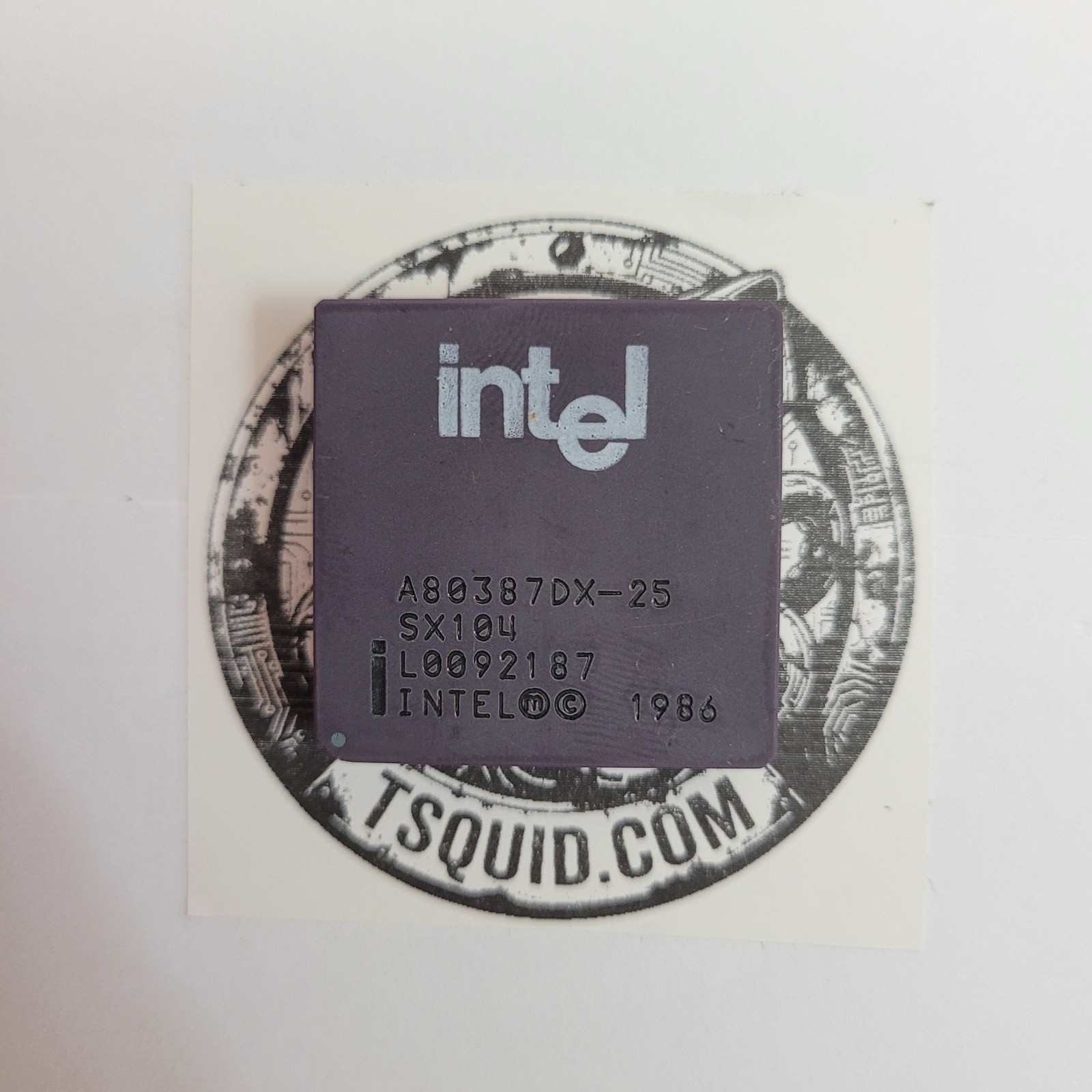 Intel A80387DX-25 Math Co-Processor SX104 25MHz Vintage 386 FPU PGA Chip