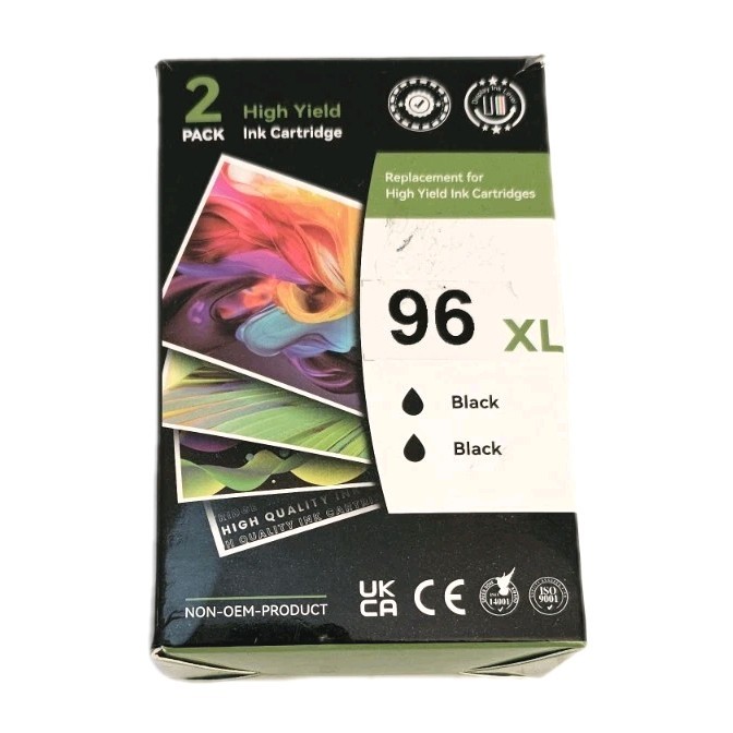 Black Ink 96 XL High Yield  Cartridges, Lot Of 2 Ink Cartridges 